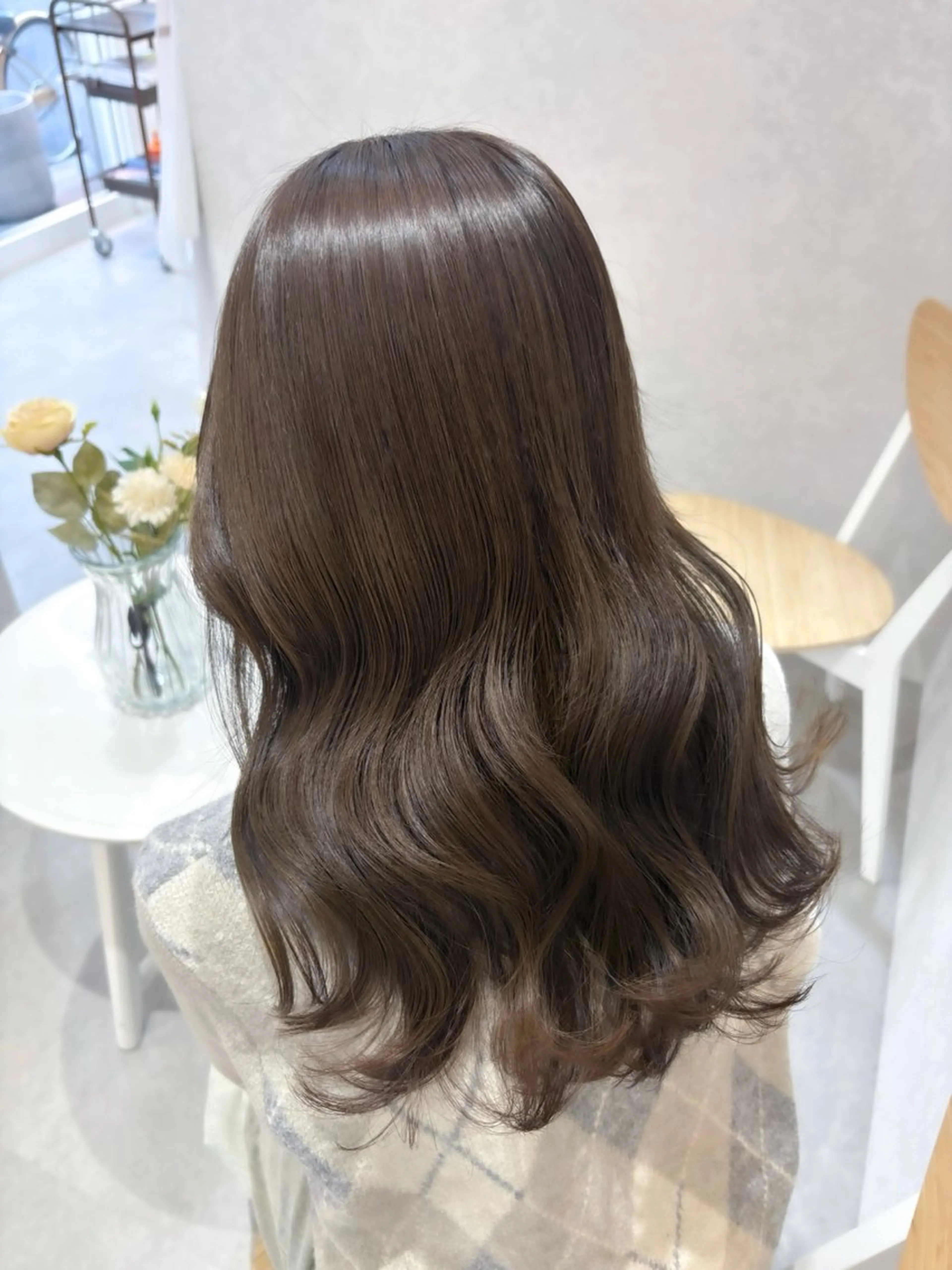 セミロング カラー カット ヘアカラー トリートメント ブラウンカラー 🫧tomoka🫧のヘアスタイル