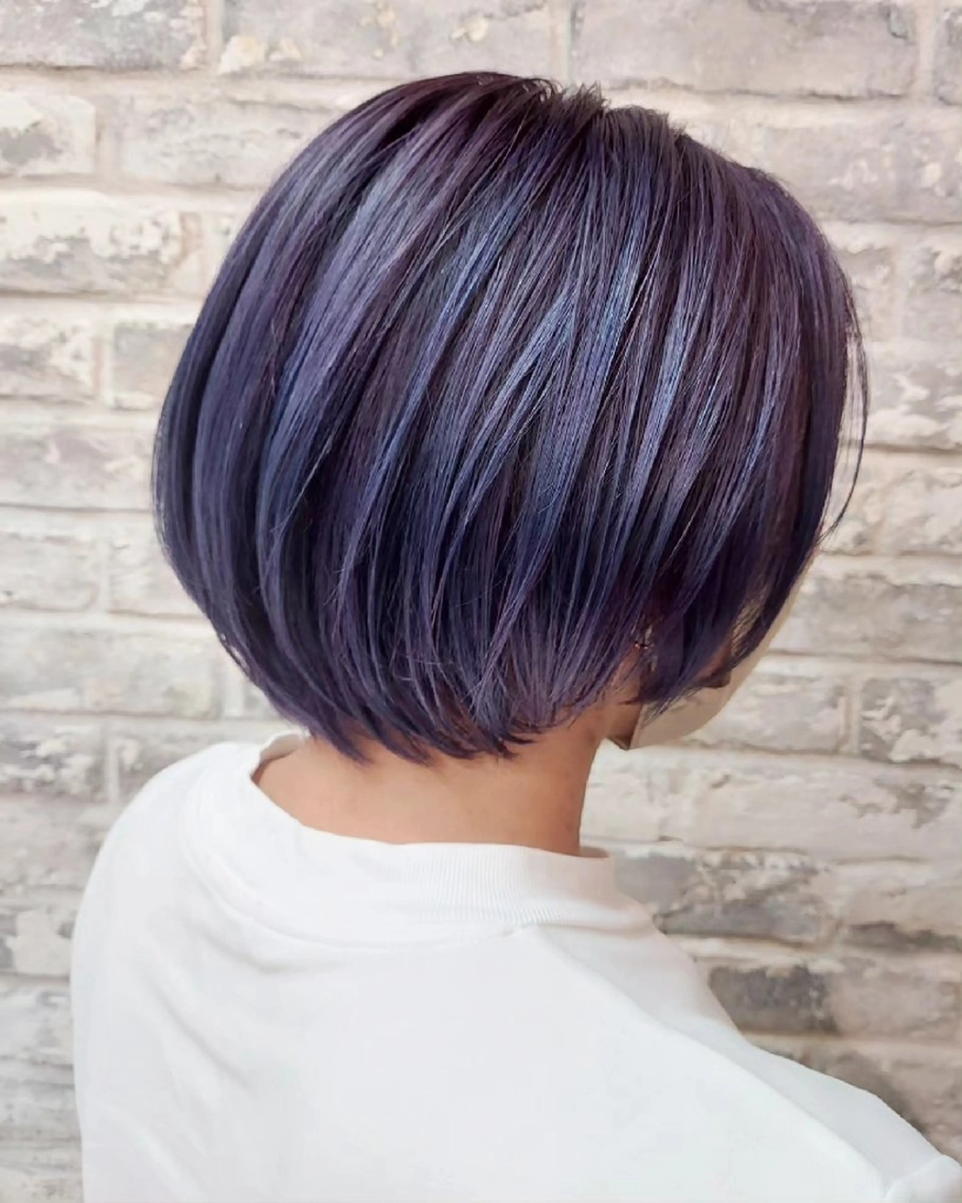 ショート カラー ブルーカラー ブルーバイオレット バイオレットカラー ヘアカラー トリートメント ブリーチ・ハイトーン 特化🎉内山のヘアスタイル