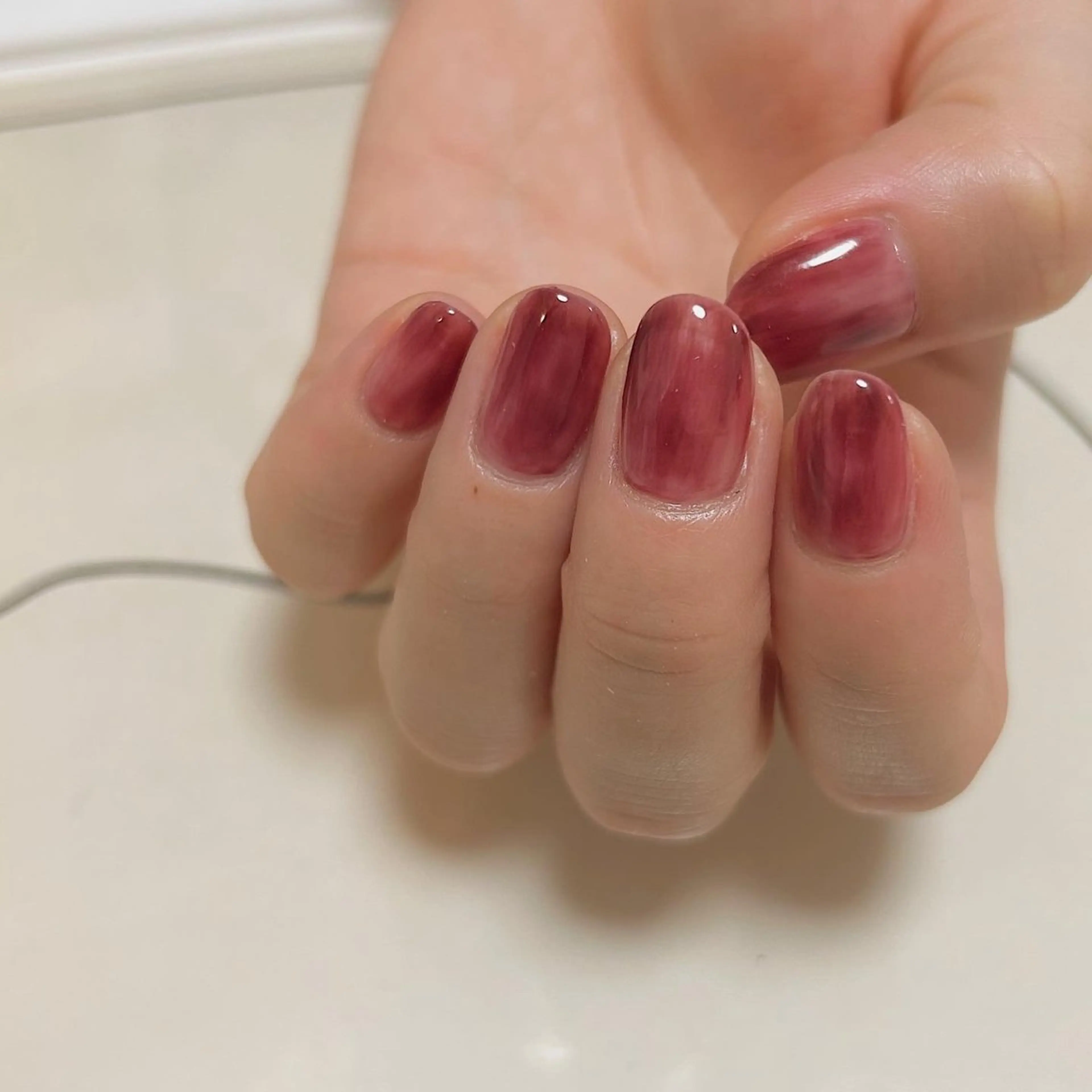 ネイル ニュアンスネイル ハンドネイル Lull ネイル/ HBL/ハンドケアのネイルデザイン