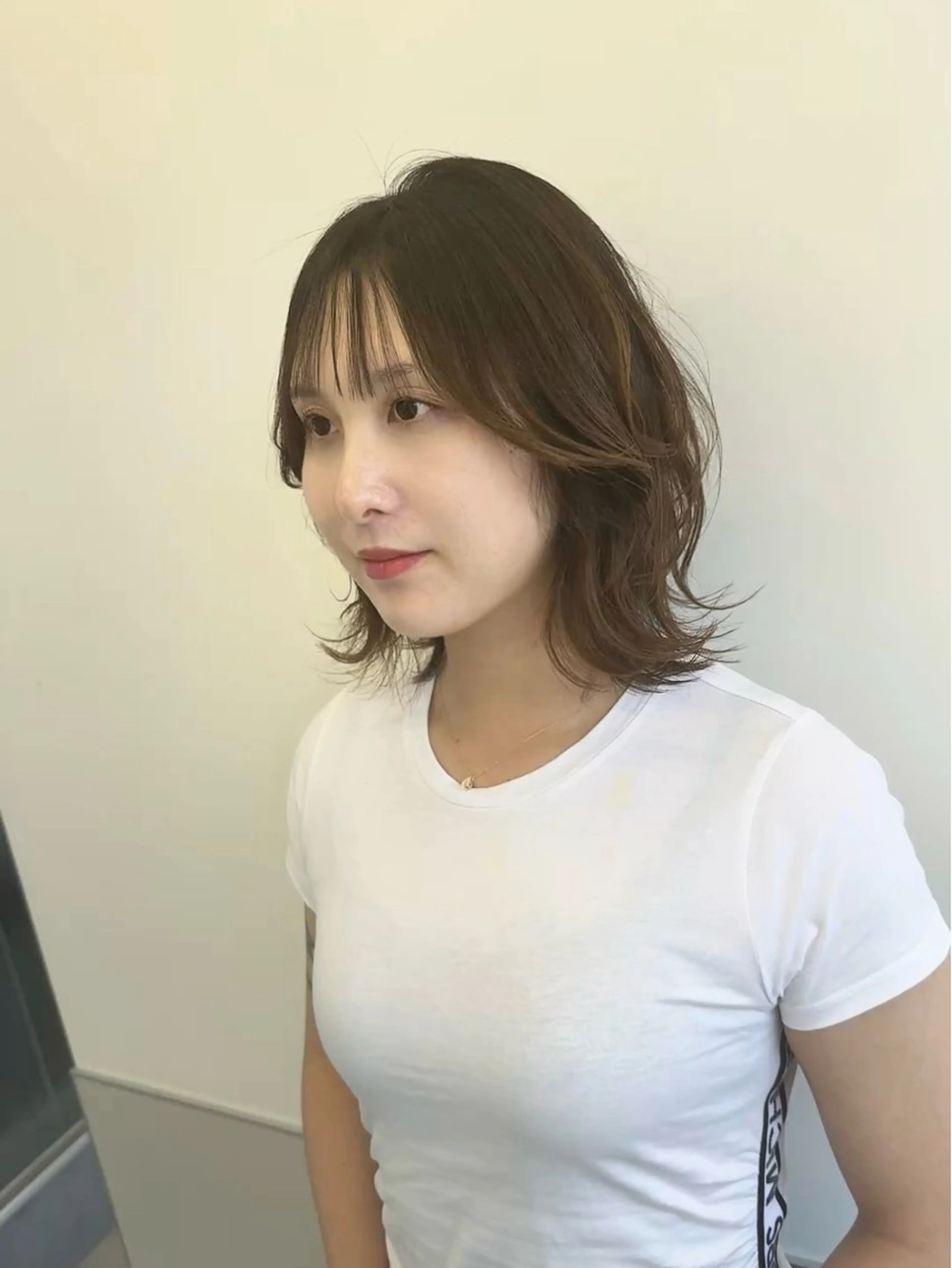 ミディアム カラー 韓国風ヘア レイヤーカット トリートメント ワンホンヘア カット ヘアカラー トリートメント 韓国ヘア🇰🇷 スズキのヘアスタイル