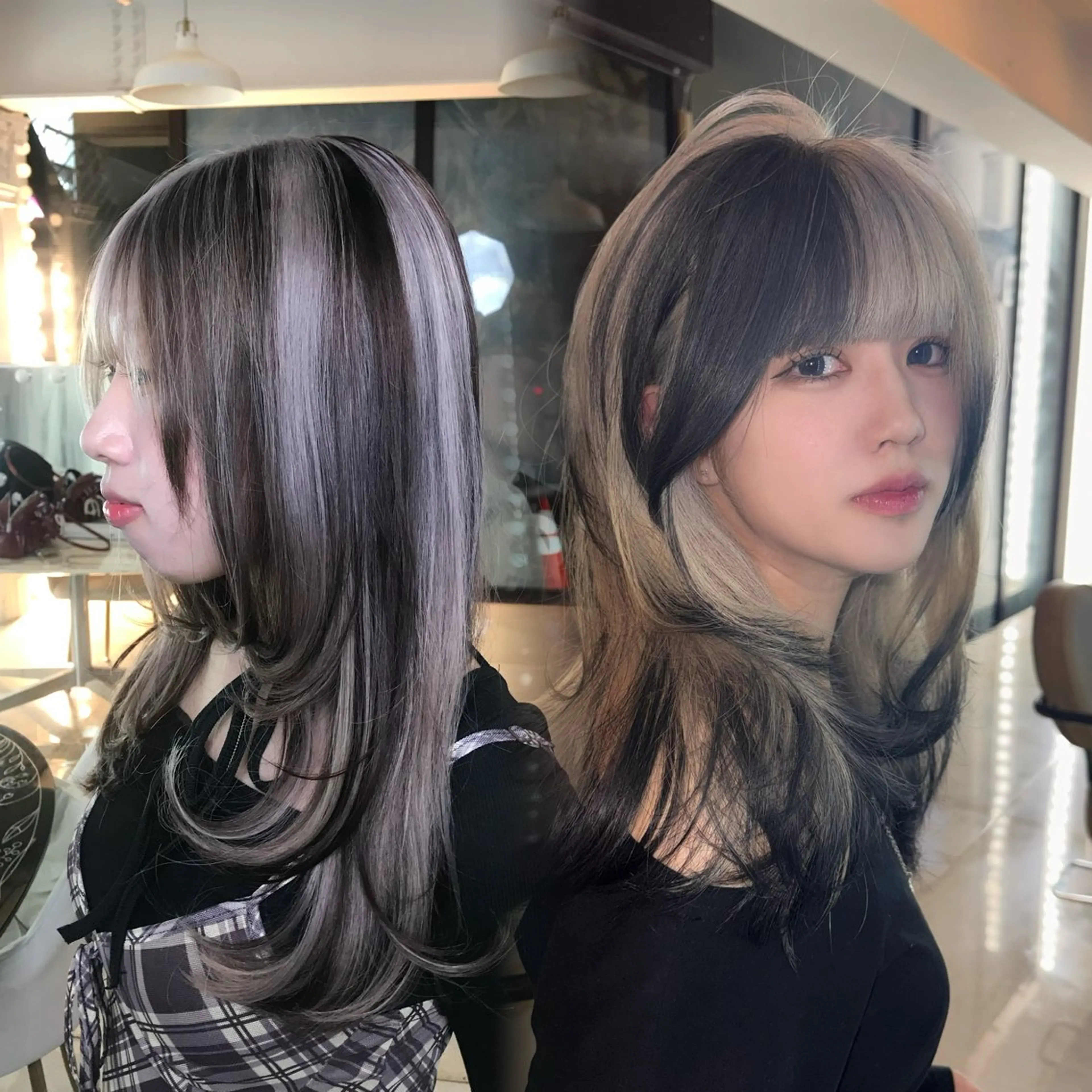 ロング カラー ヘアカラー トリートメント ヘアセット HARUNA/原宿/ デザイン/カットのヘアスタイル