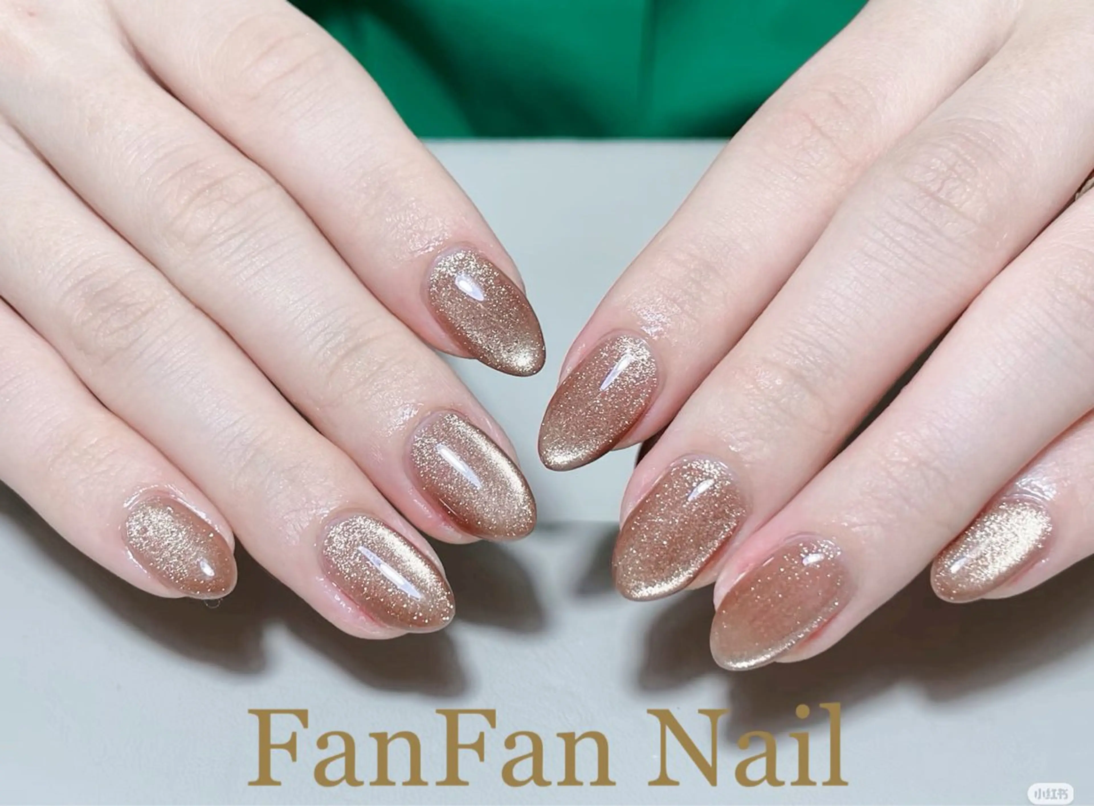 ネイル アートネイル オーロラネイル ガーリー キラキラネイル 韓国ネイル ハンドネイル KaKa FanFanNailのネイルデザイン