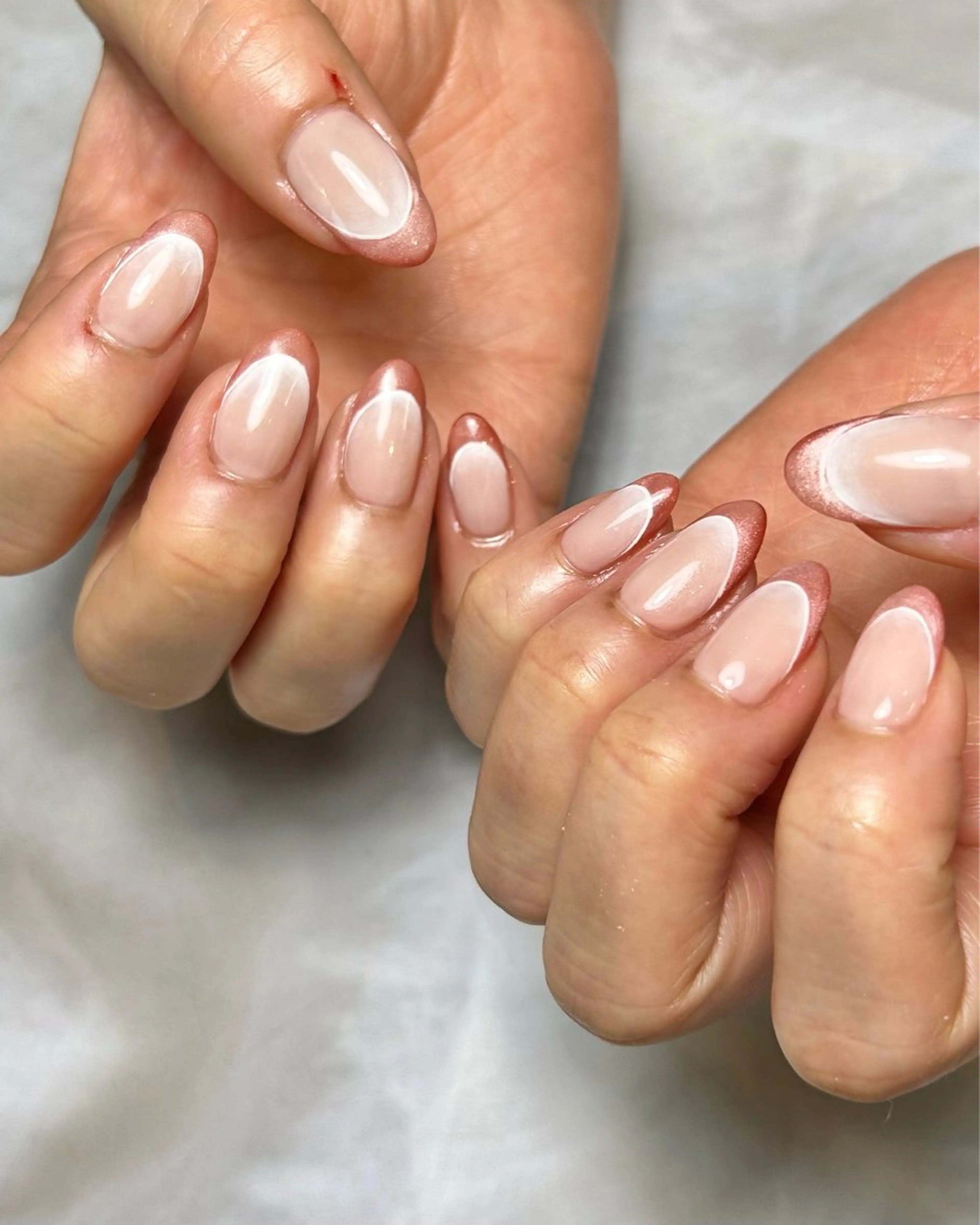 ネイル フレンチネイル 持ち込み ハンドネイル Reflection marikoのネイルデザイン