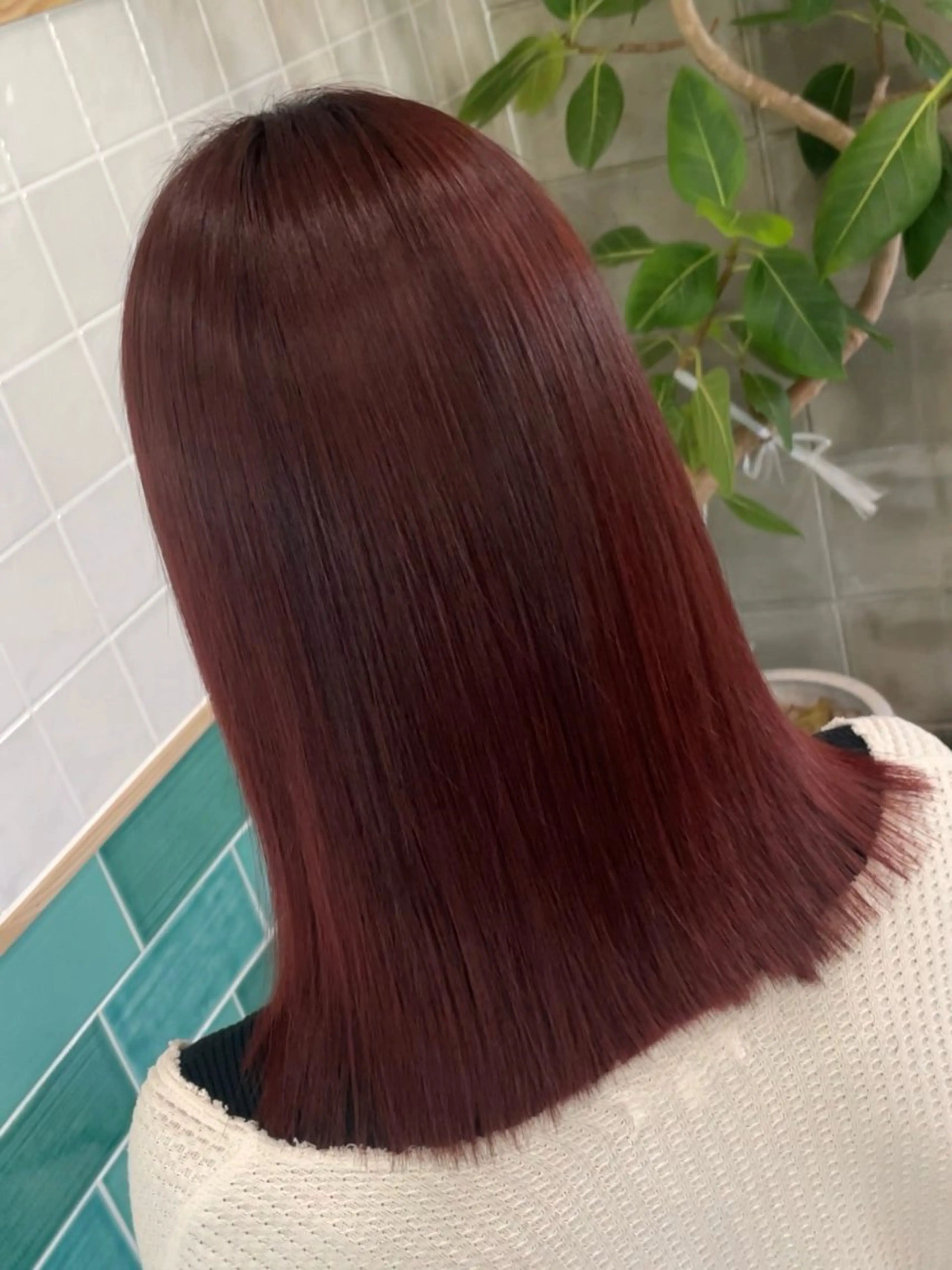 カラー トリートメント ブリーチ/ストレート ダブルカラーtetoのヘアスタイル