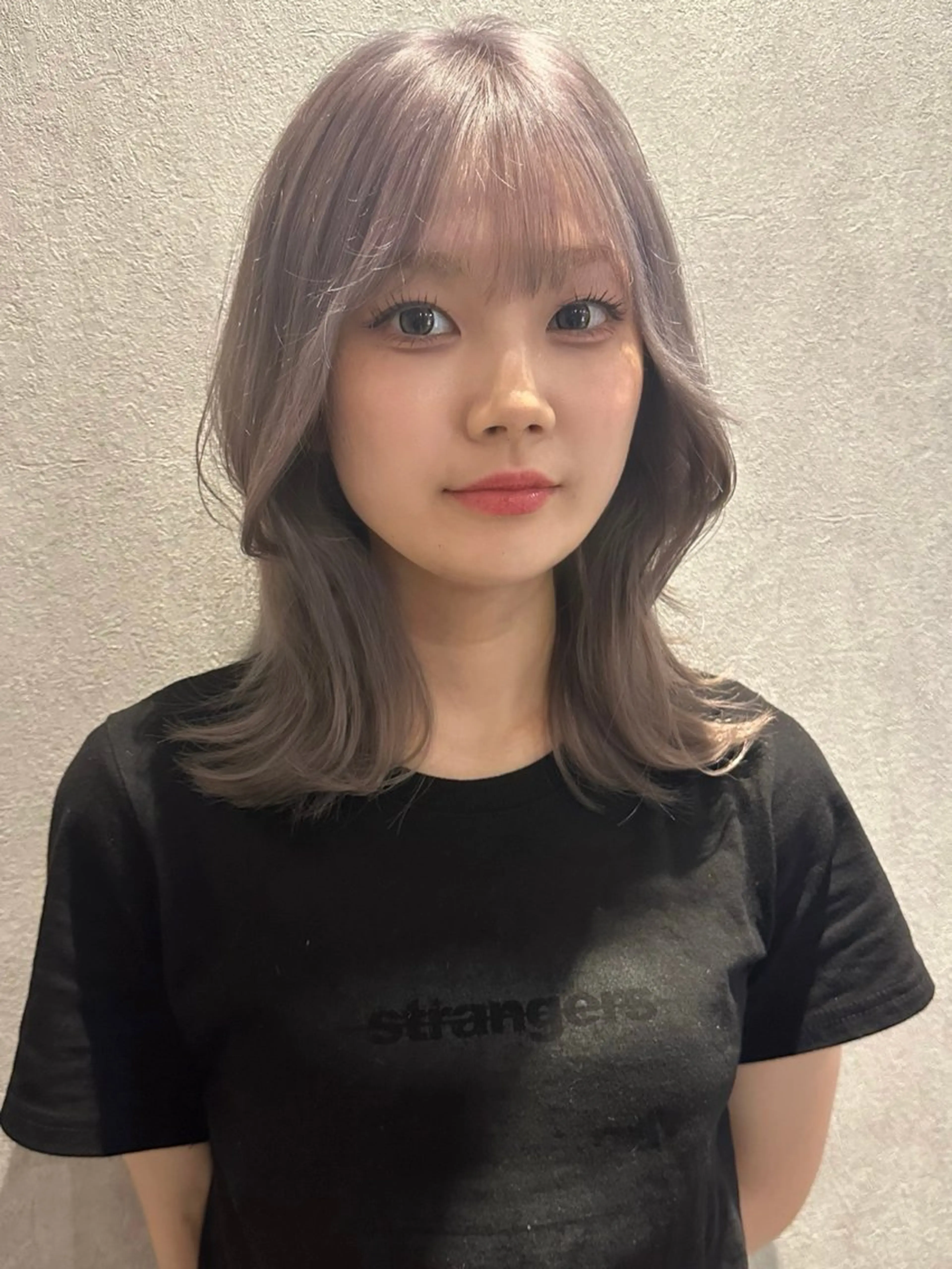 ミディアム カラー カット ヘアカラー トリートメント レイヤー/ハッシュ 三好悠生のヘアスタイル