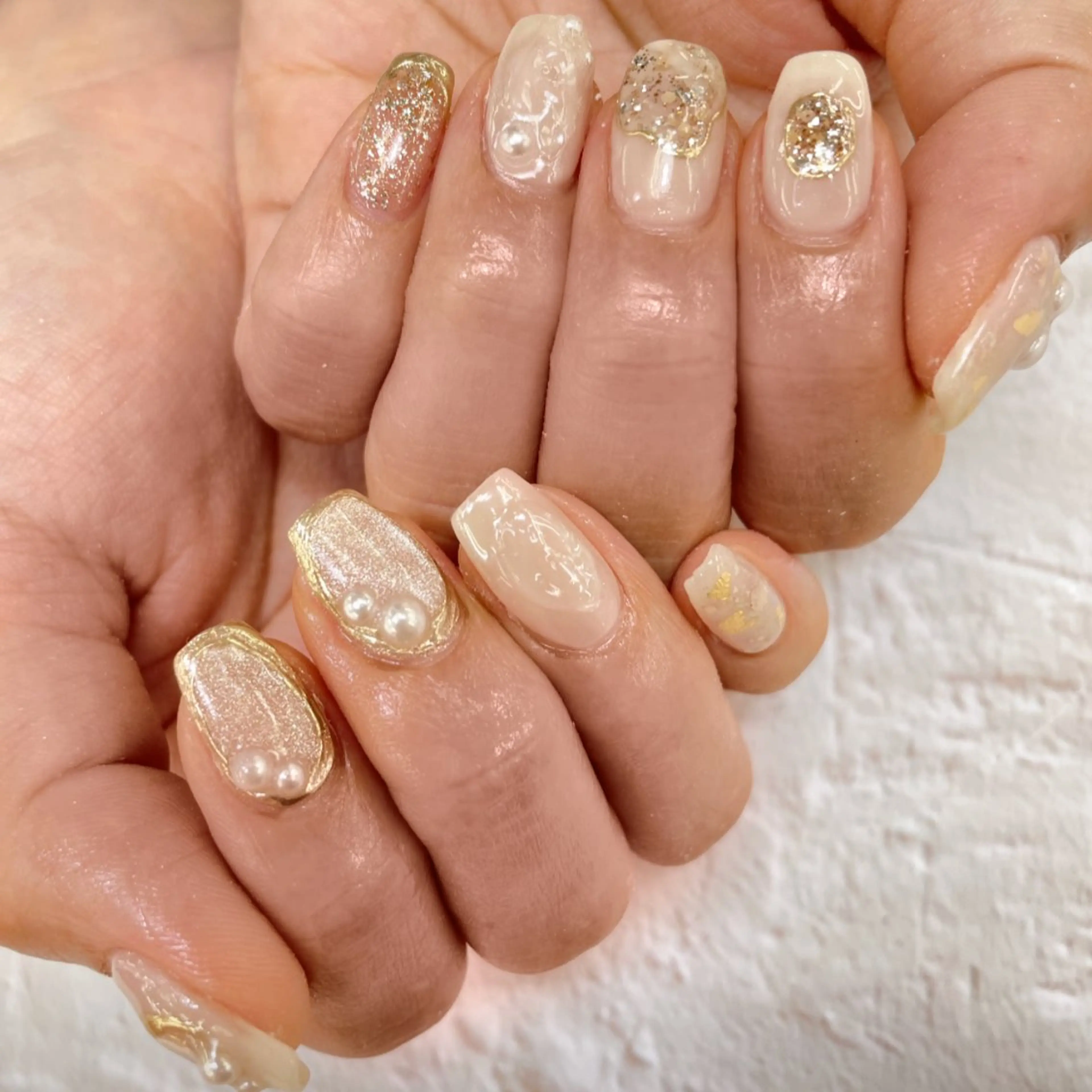 ネイル マグネットネイル ミラーネイル NAIL MOONのネイルデザイン