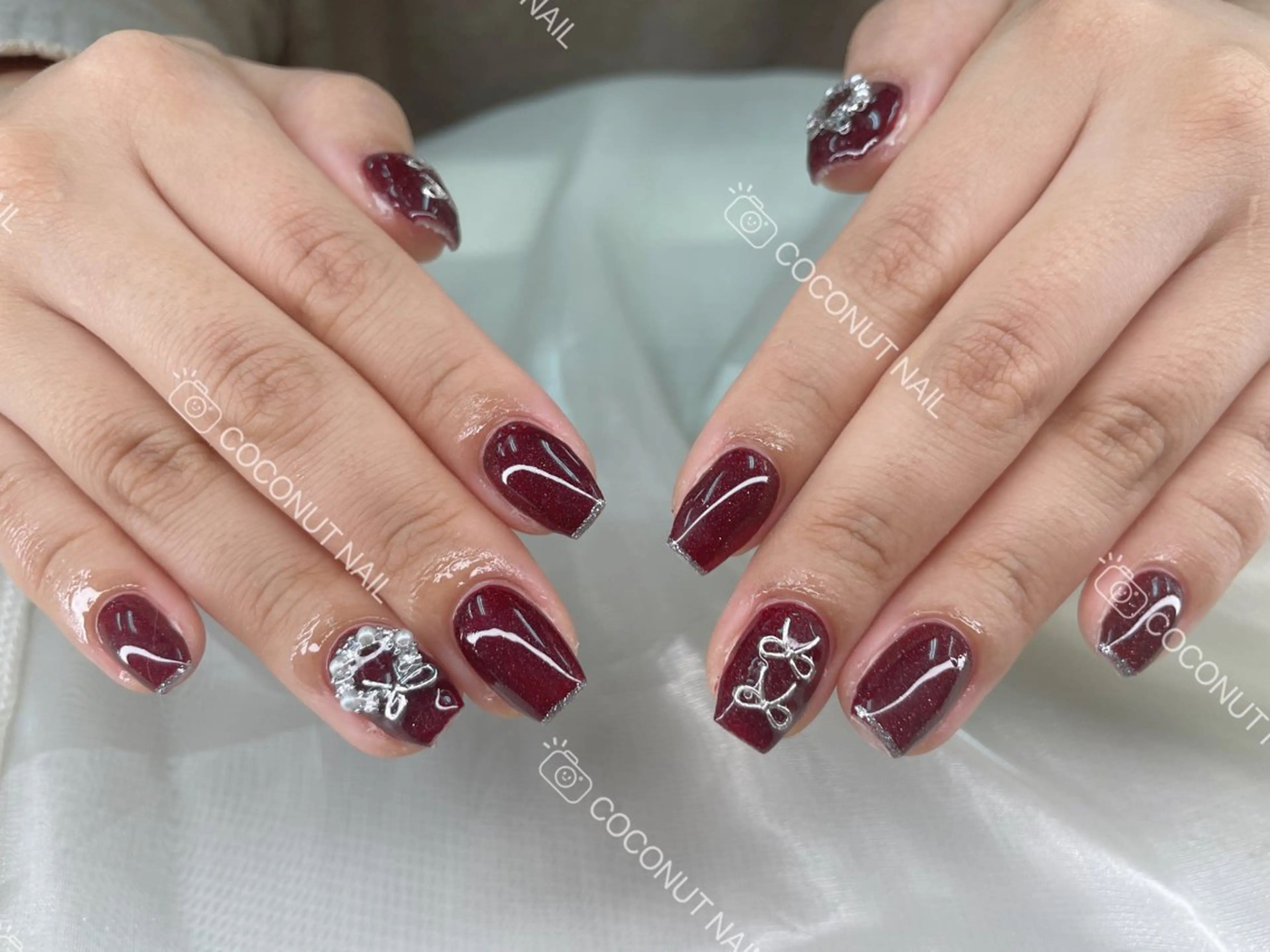 ネイル ハンドネイル 神田 ココナッツのネイルデザイン