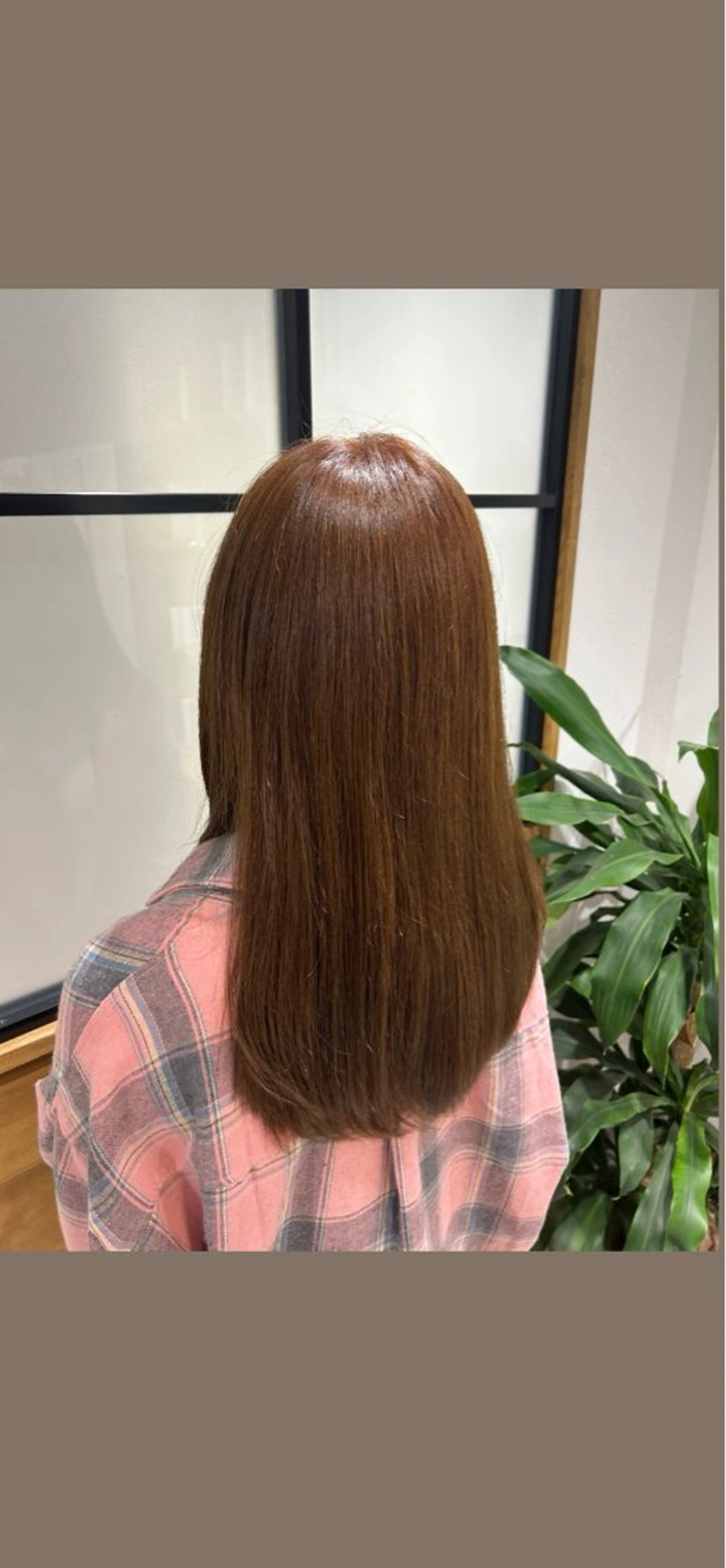 ロング ヘアカラー やなぎさわ はるなのヘアスタイル