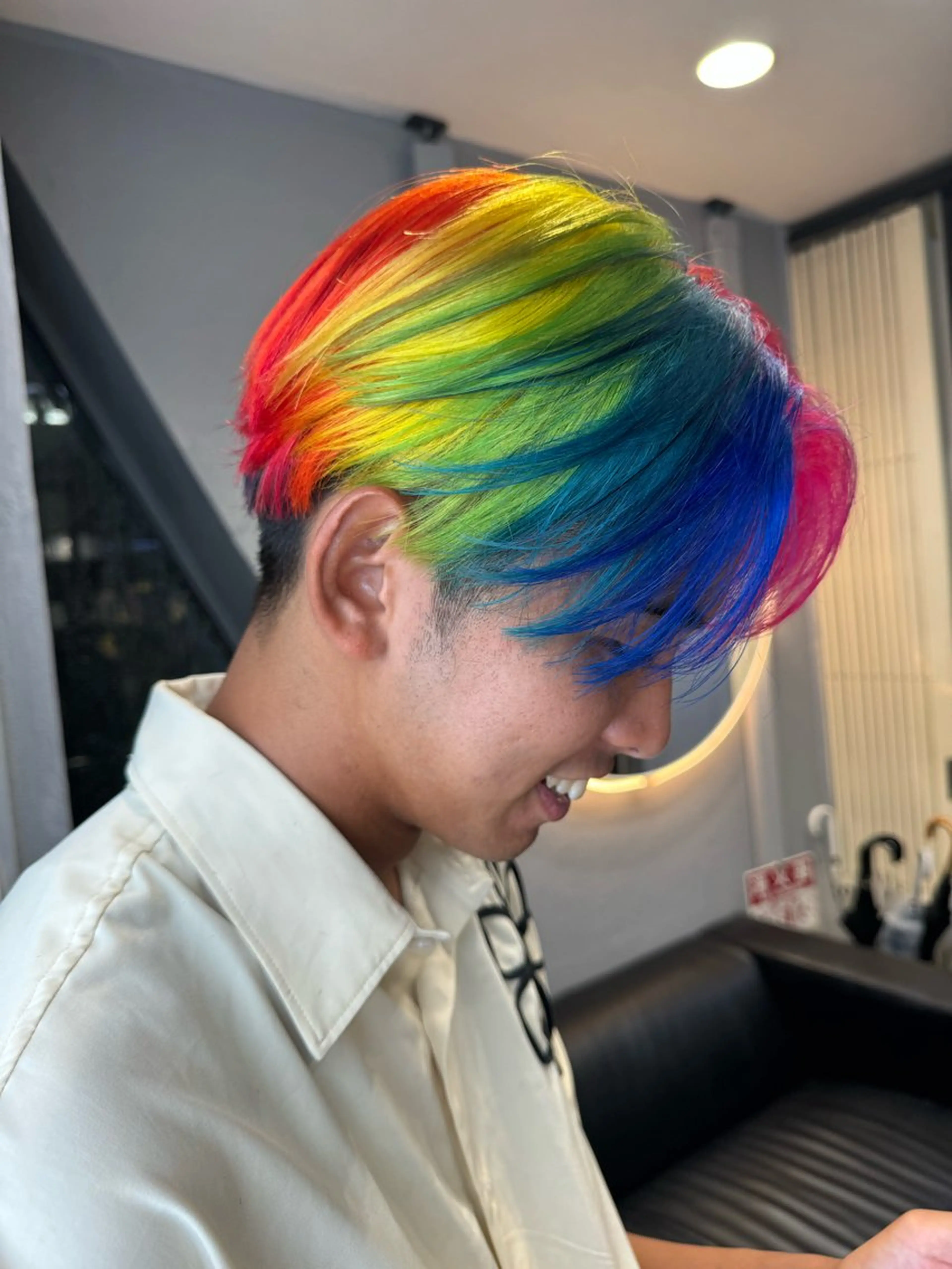 カラー メンズ dao/ミルクティー /ブラウン/ブロンドのヘアスタイル