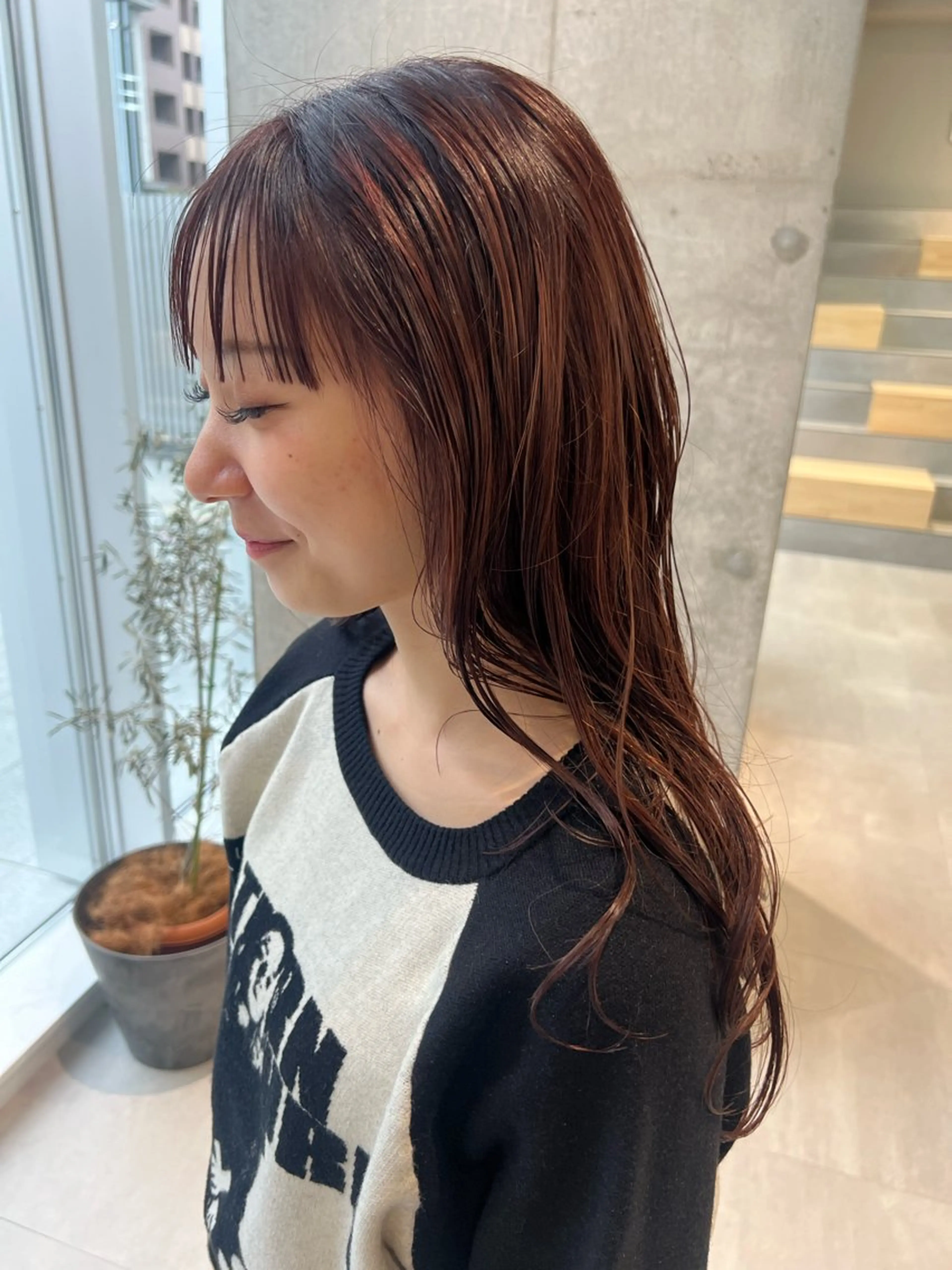 カラー ピンクカラー 吉沢遣人/レイヤー 艶カラー/抜け感のヘアスタイル