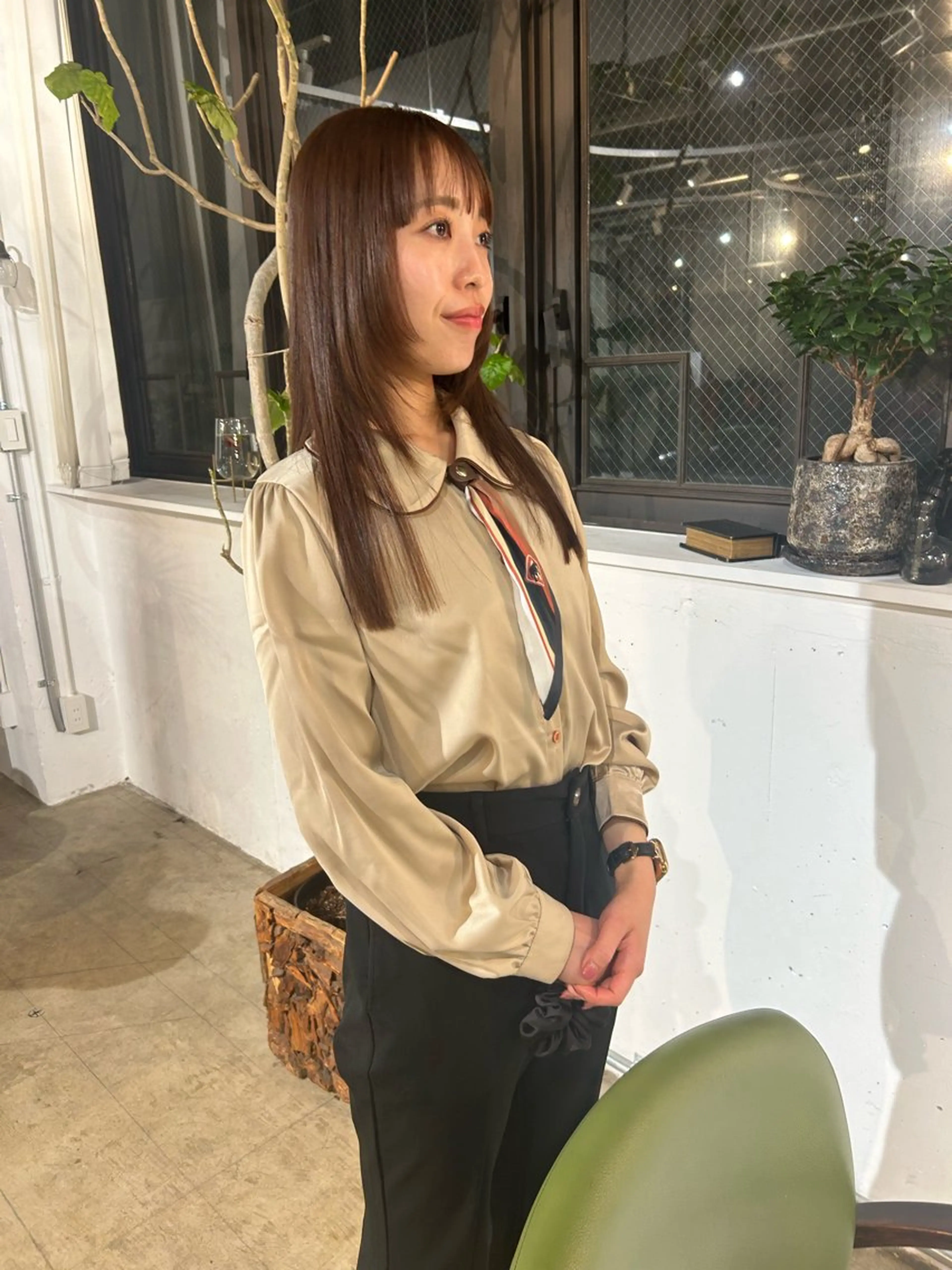 ロング カラー レイヤーカット/髪質 改善✨/藤田侑花のヘアスタイル