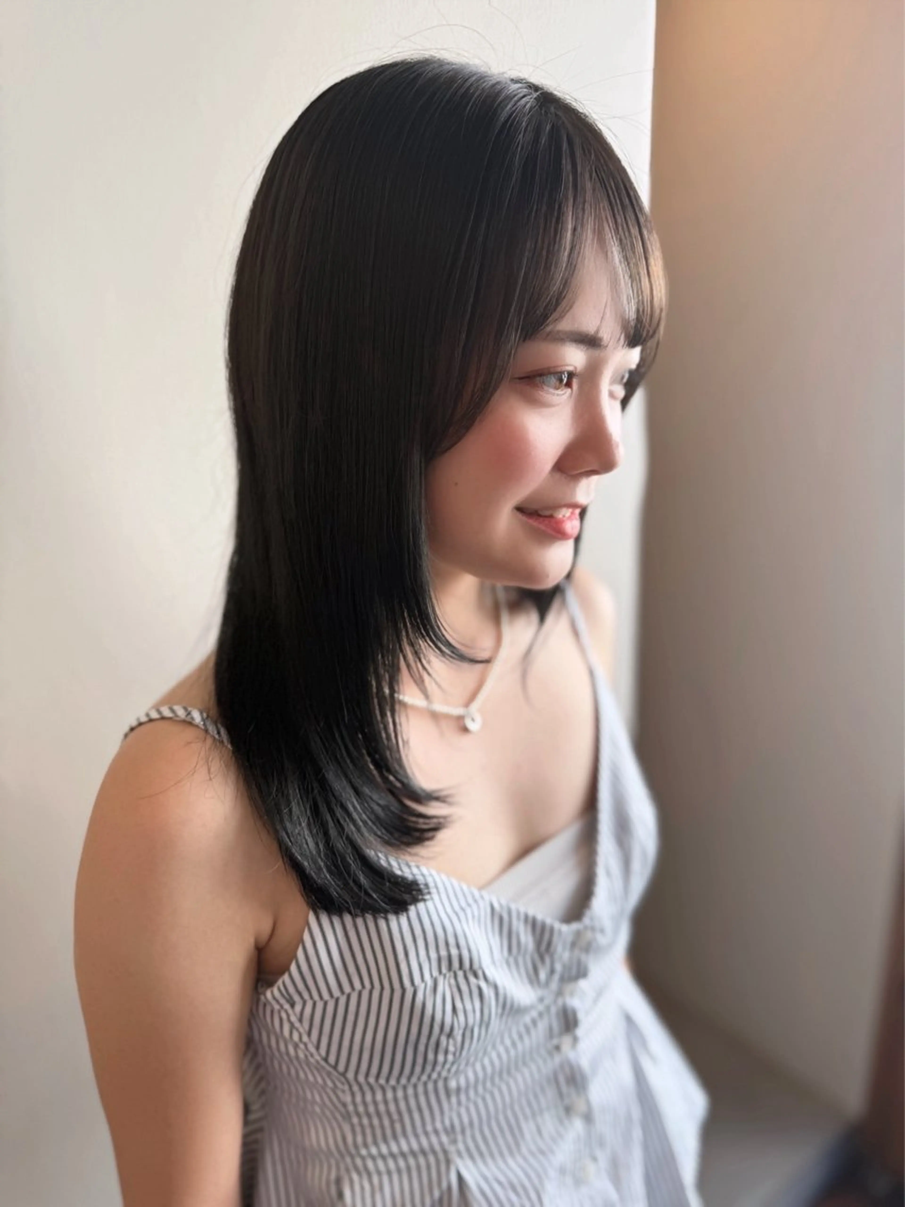 セミロング 💛🤍U too e’s 鎌倉🧸のヘアスタイル