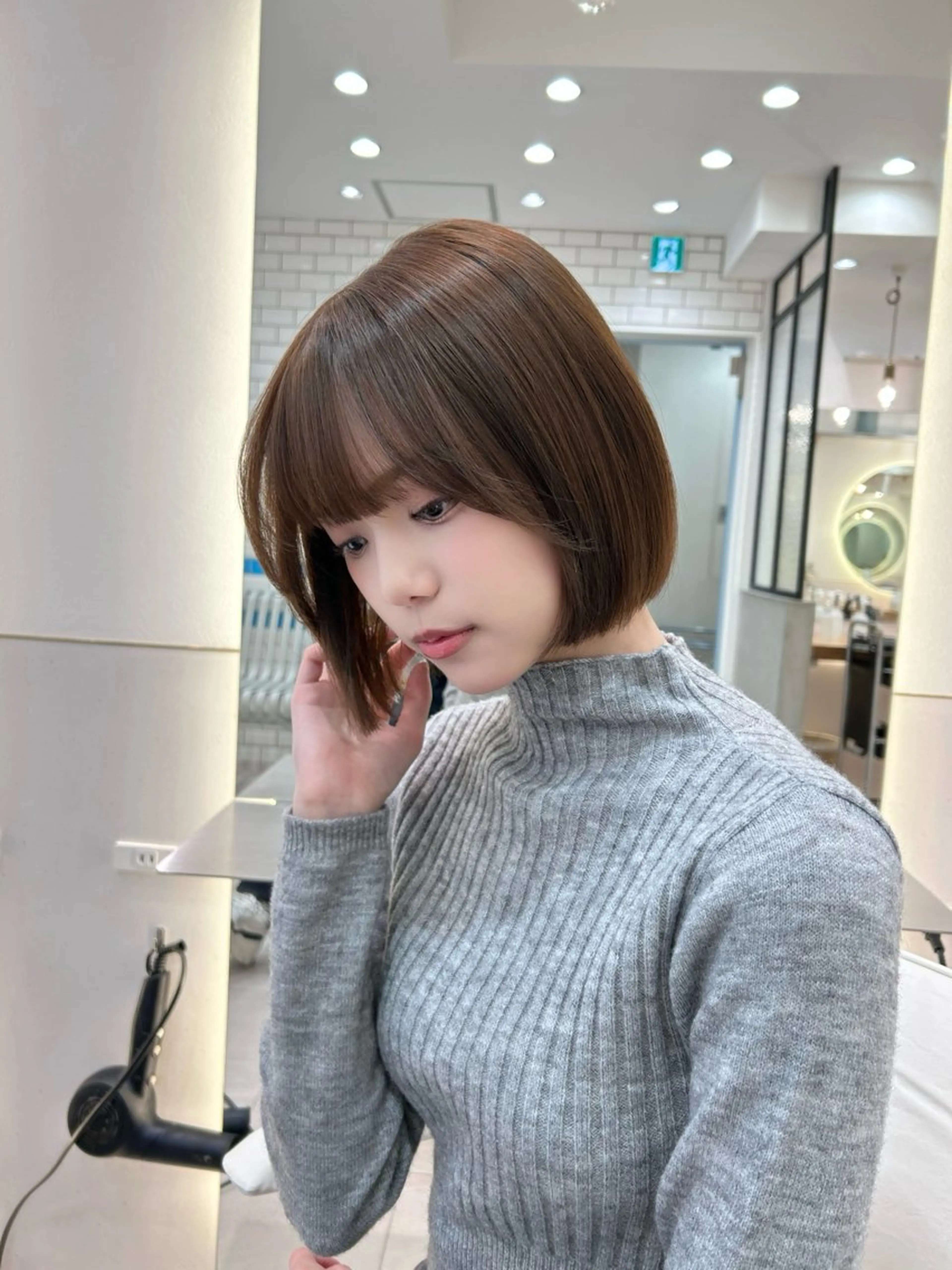 ショート ショートボブ ボブ 顔周りカット 髪質改善 韓国風ヘア ボブ/レイヤーボブ/ 髪質改善/梶川 夏季のヘアスタイル