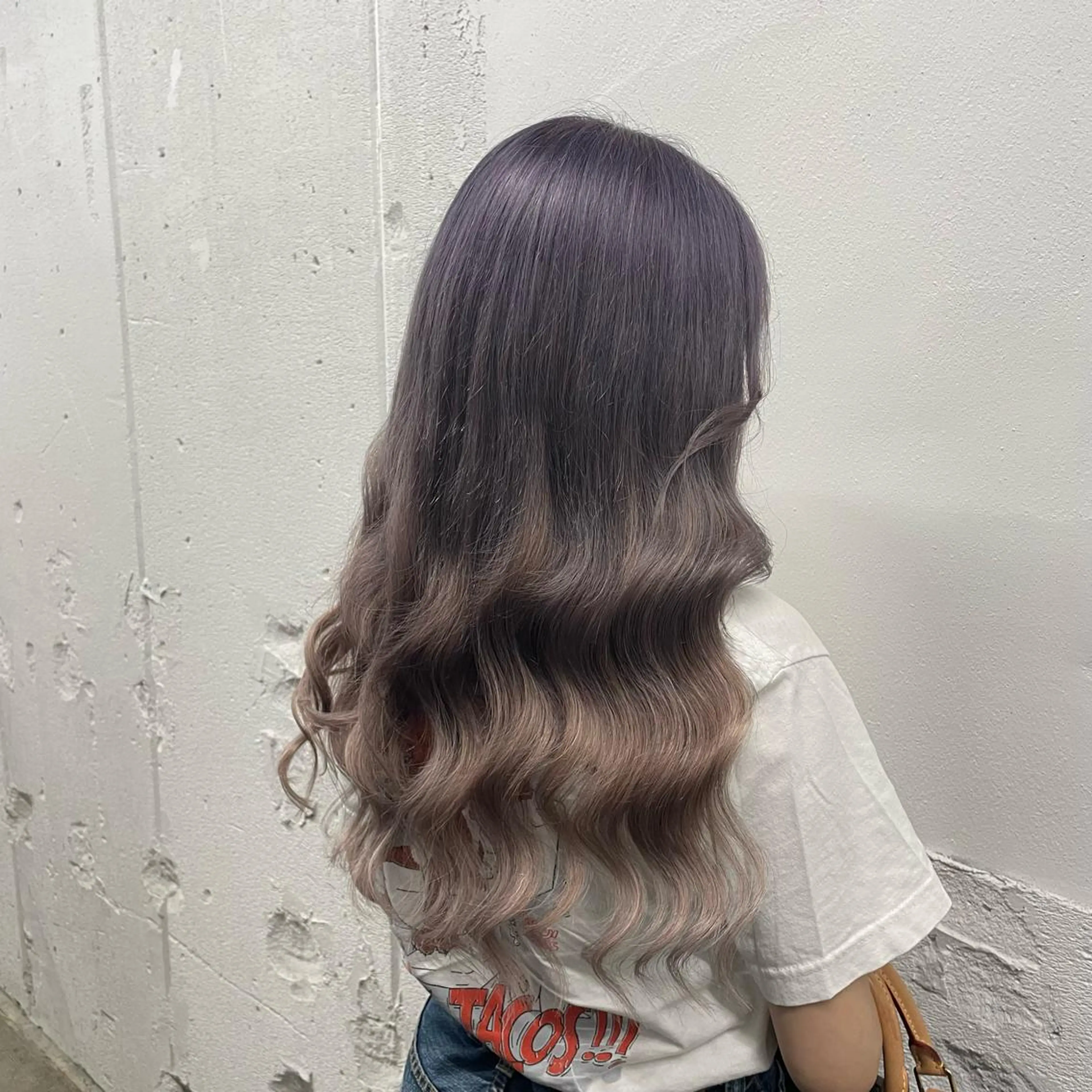 ロング カラー シールエクステ バレイヤージュ ミストバング ダブルカラー  フェイスフレーミング ヘアカラー エクステ 🧡艶髪ちゅるん髪 🫧🧡YUKI❄️のヘアスタイル