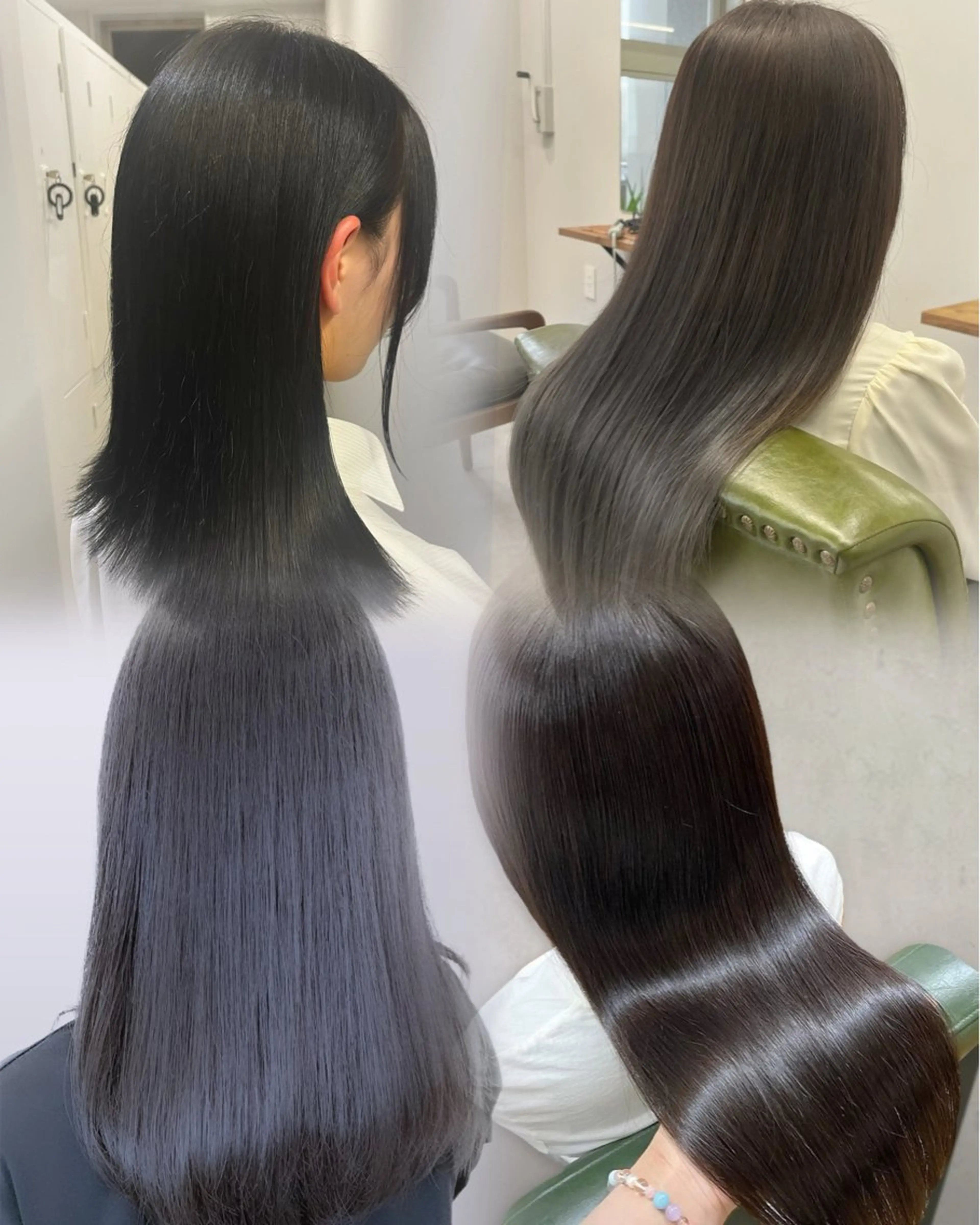 ロング カラー カット 縮毛矯正 🫧美髪矯正/ 髪質改善/藤平健太のヘアスタイル