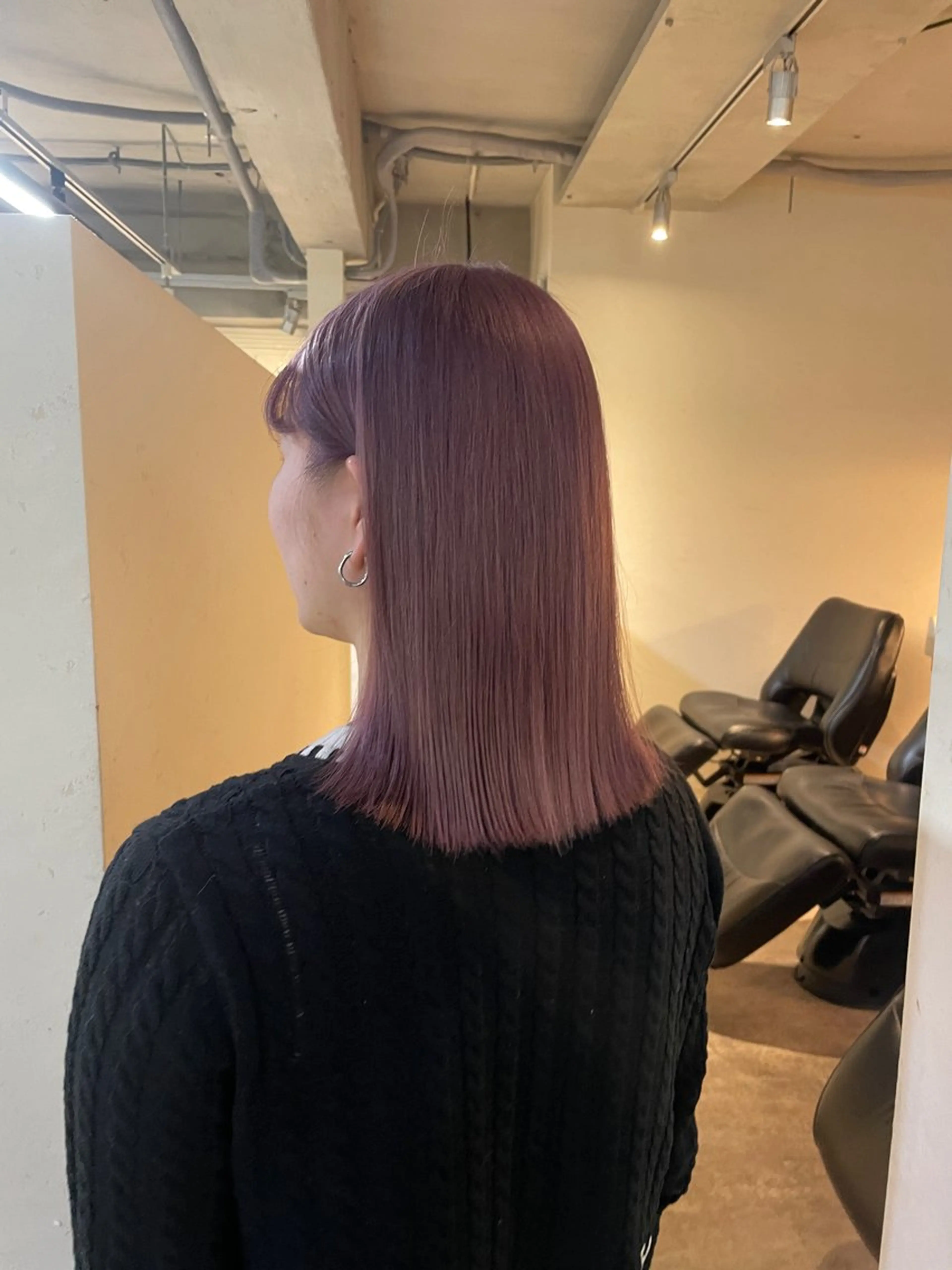 ミディアム カラー カット ヘアカラー トリートメント 野村矩樂/パーマ /縮毛矯正のヘアスタイル