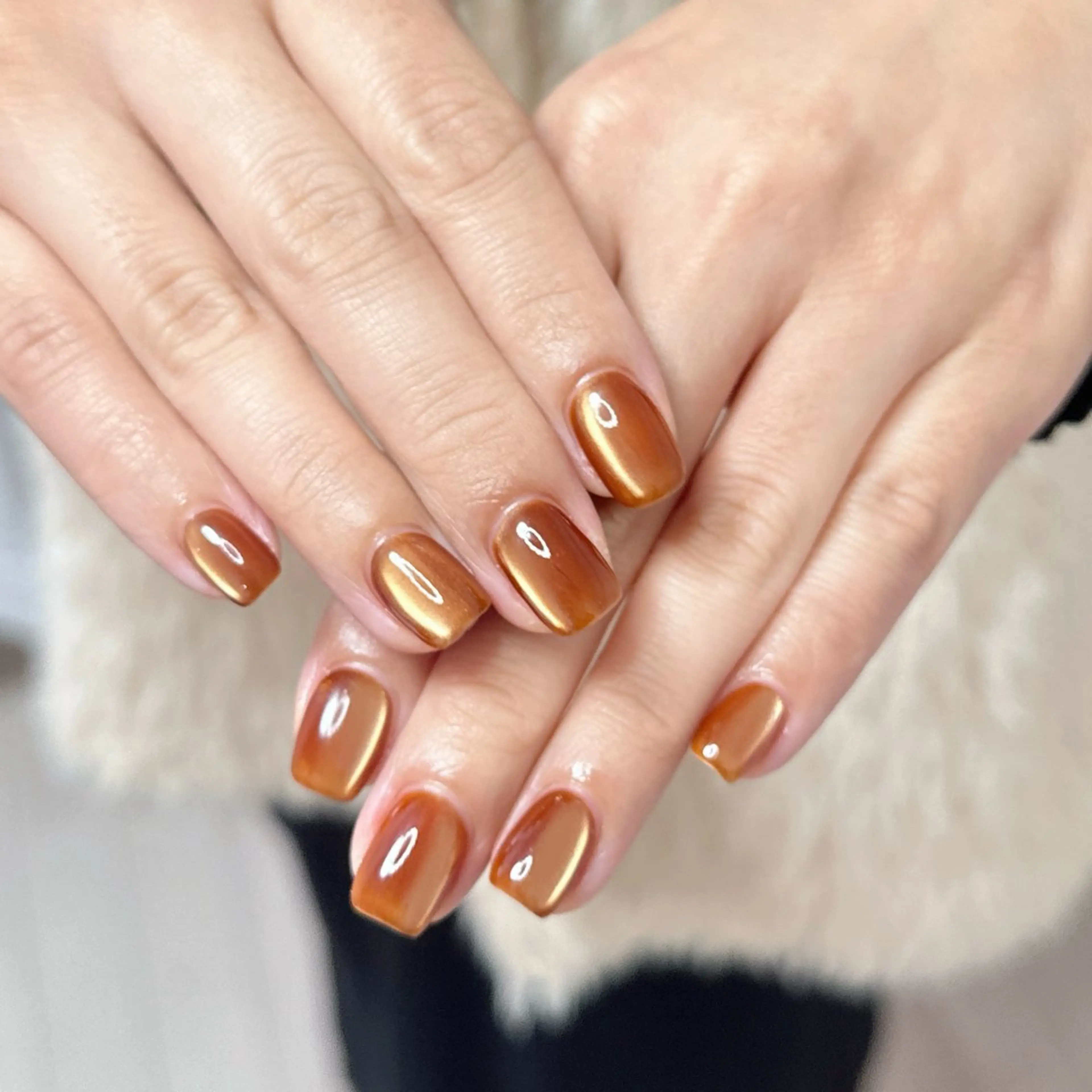 ネイル アートネイル オーロラネイル チークネイル フレンチネイル ガラスフレンチ 🎀YooLi Nail salonのネイルデザイン