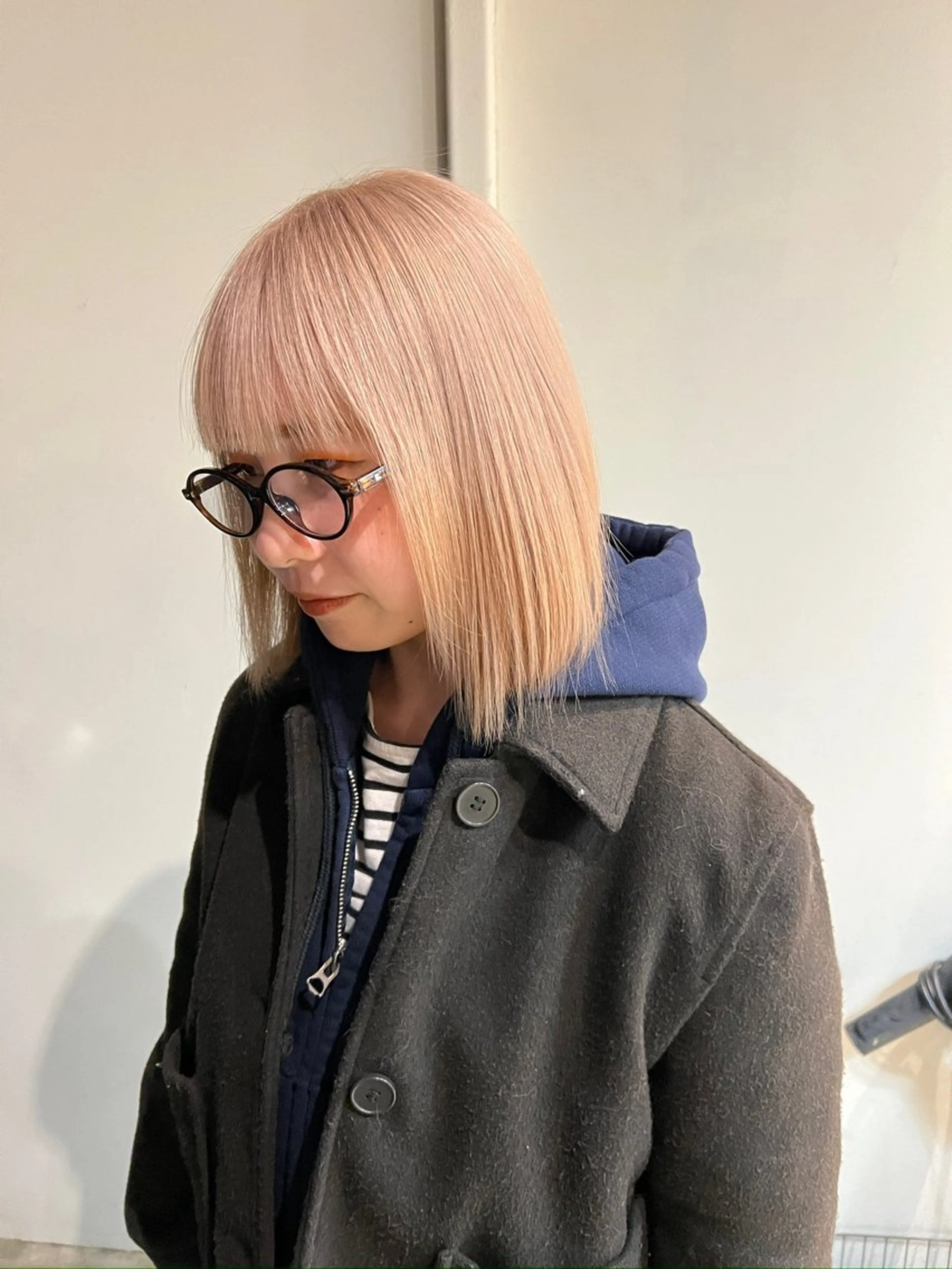 ミディアム カラー ブリーチ ヘアカラー トリートメント 大阪メンズパーマ /ショート/らいのヘアスタイル