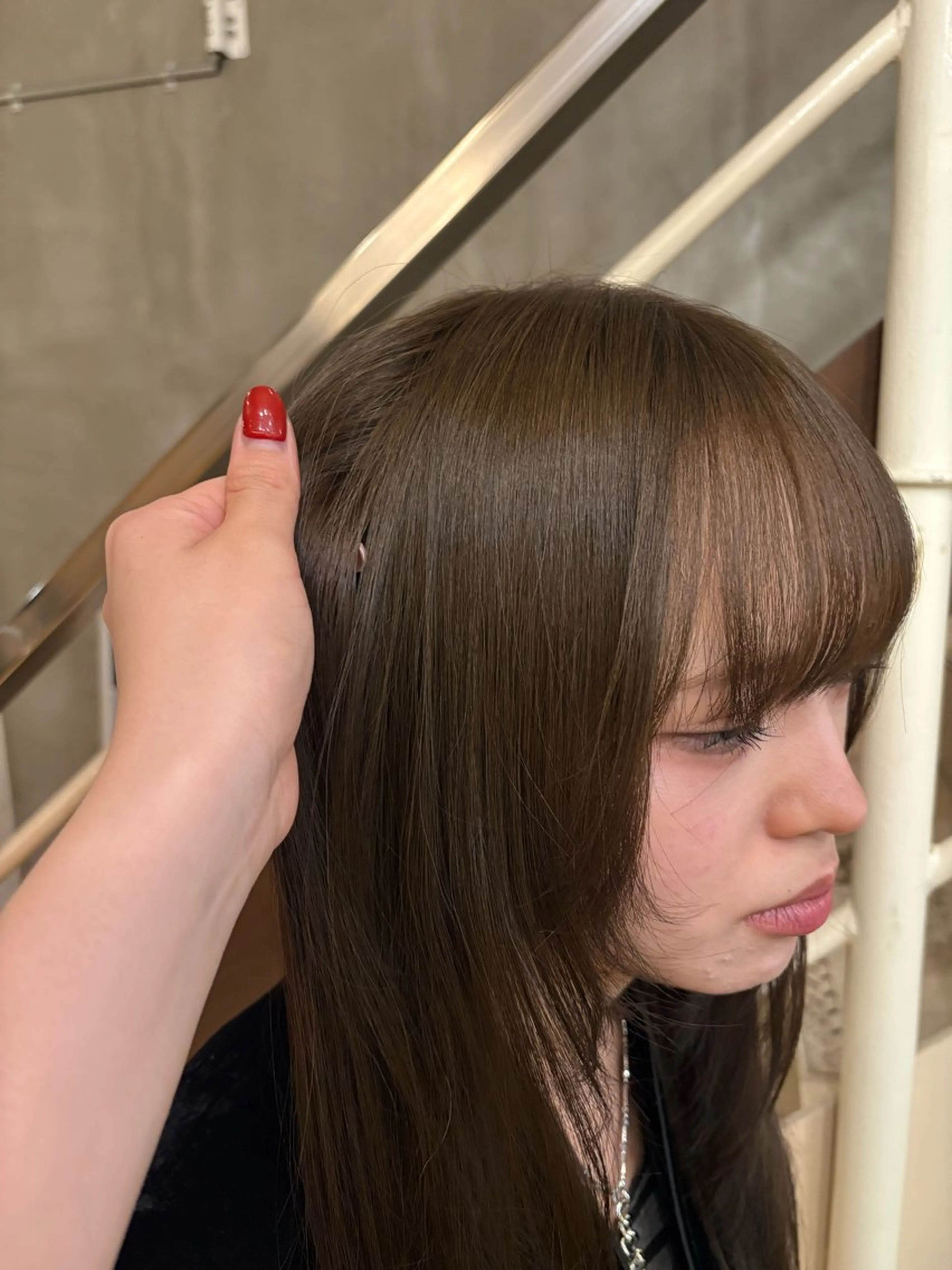 ロング ヘアカラー 玲音/ストレート/ ブリーチ/大阪のヘアスタイル
