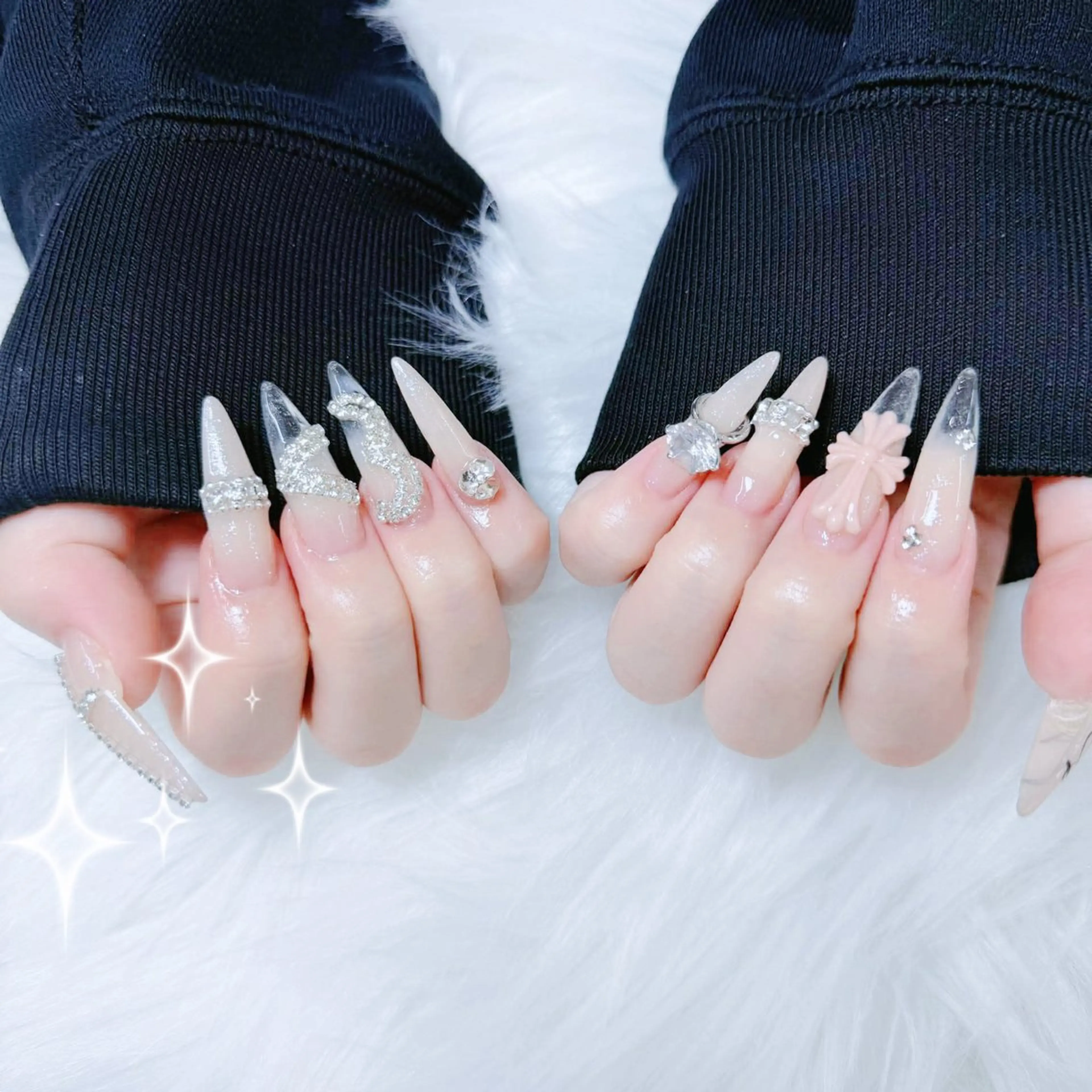 カラー グラデーションカラー ピンクカラー ハンドネイル AIN Nailのネイルデザイン