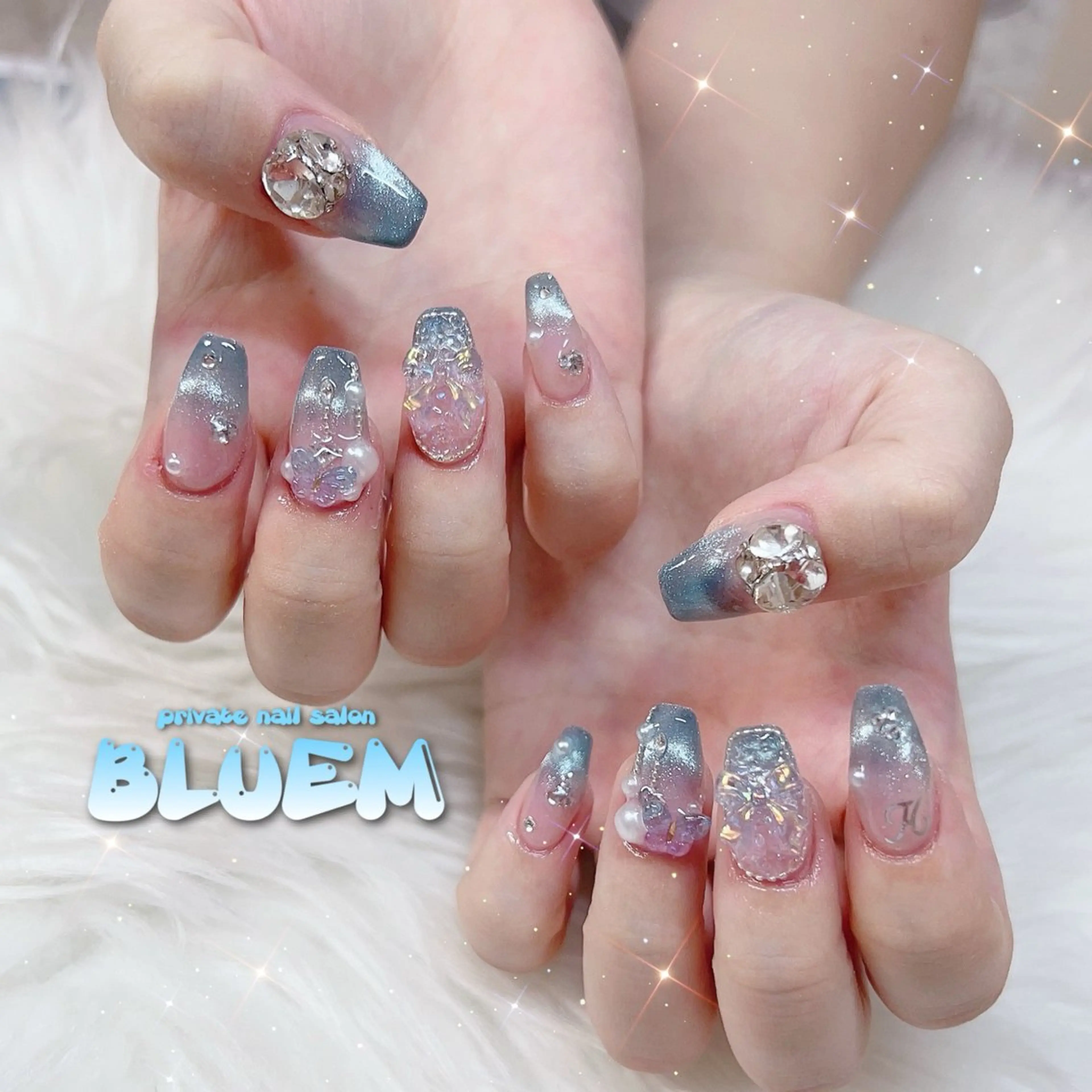 ネイル ハンドネイル BLUEM なな🐶のネイルデザイン