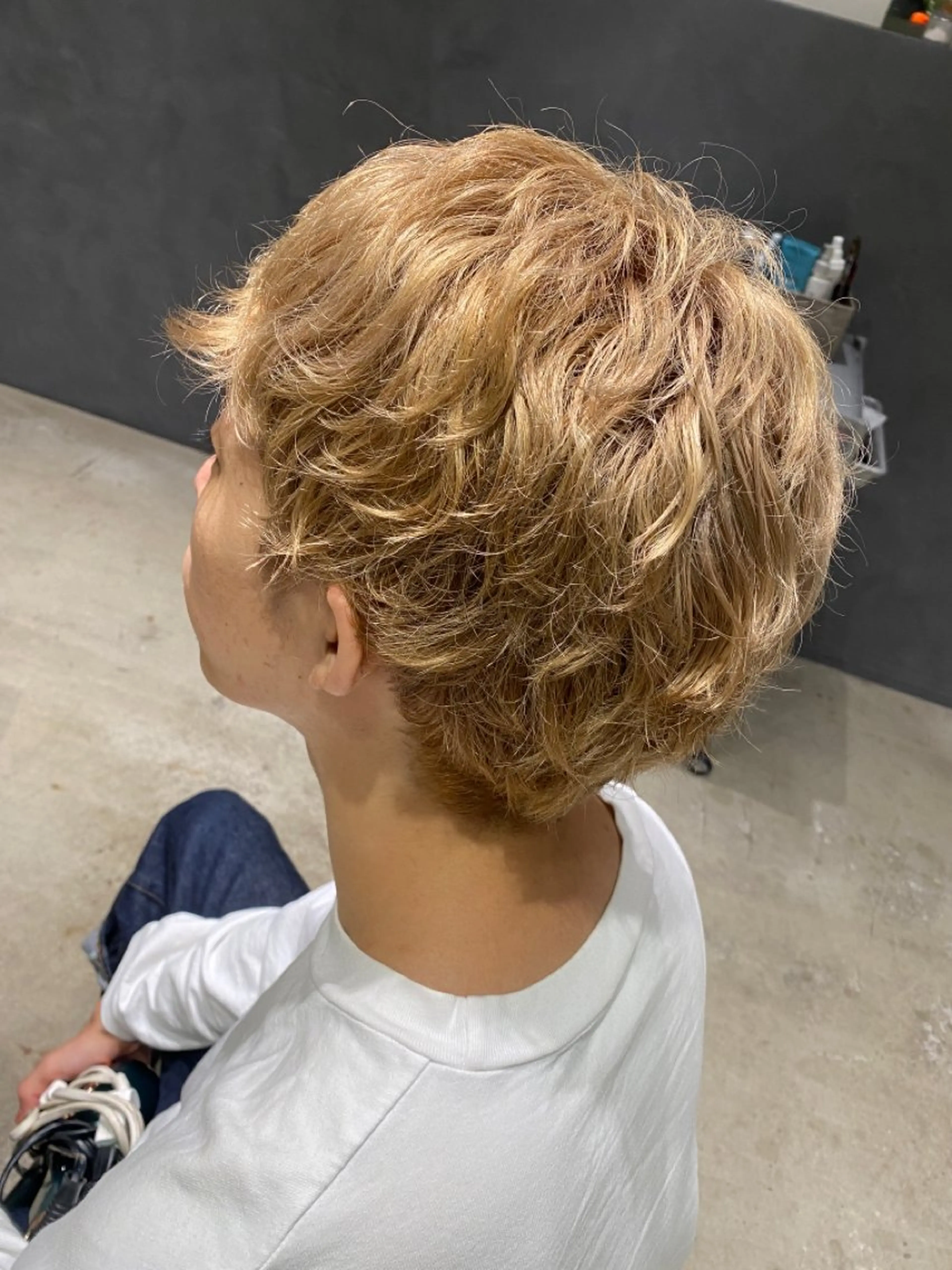 カラー メンズ 加藤 優紗のヘアスタイル