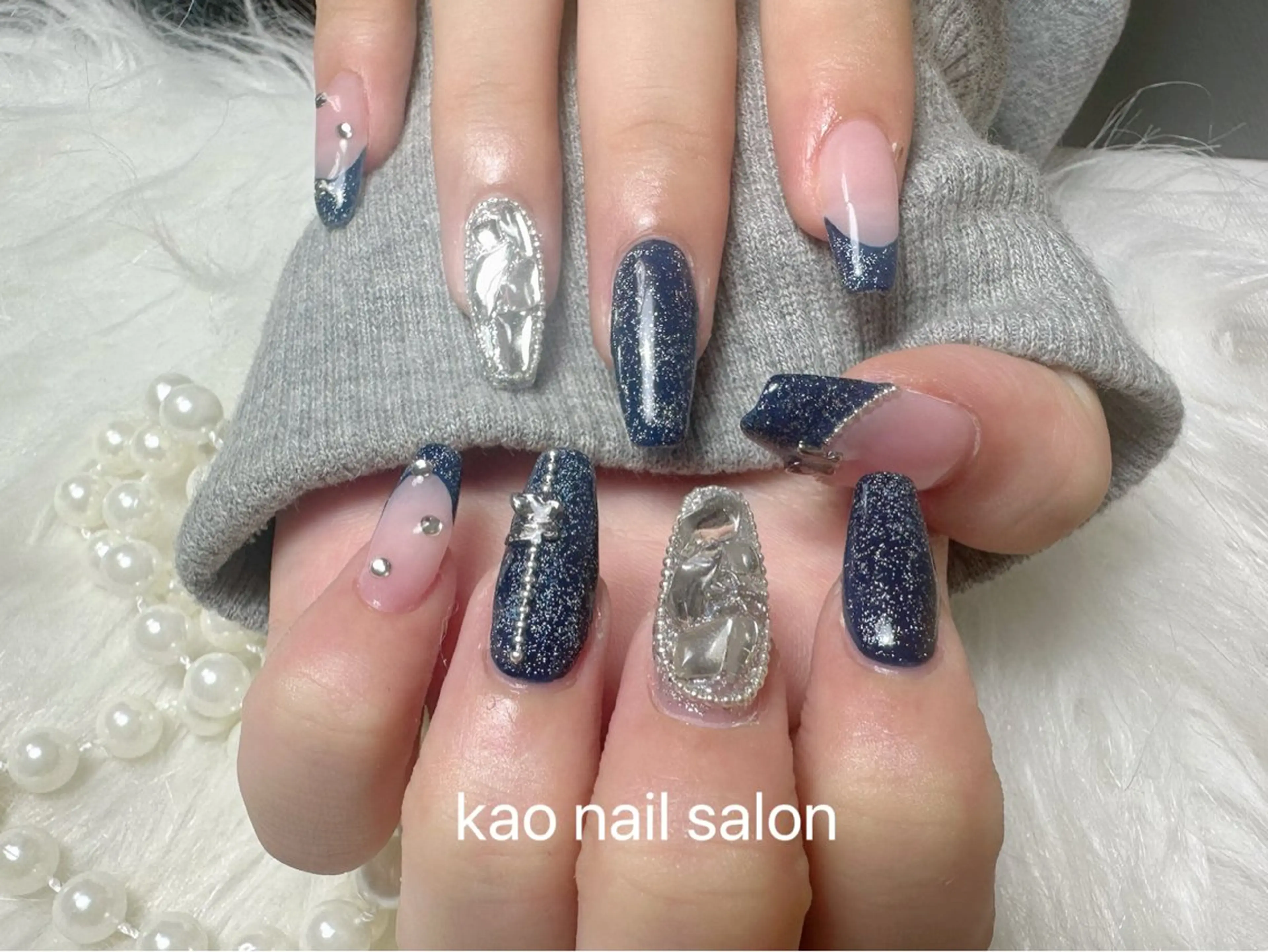 ネイル ハンドネイル kao  パラジェル スカルプ/長さだしのネイルデザイン