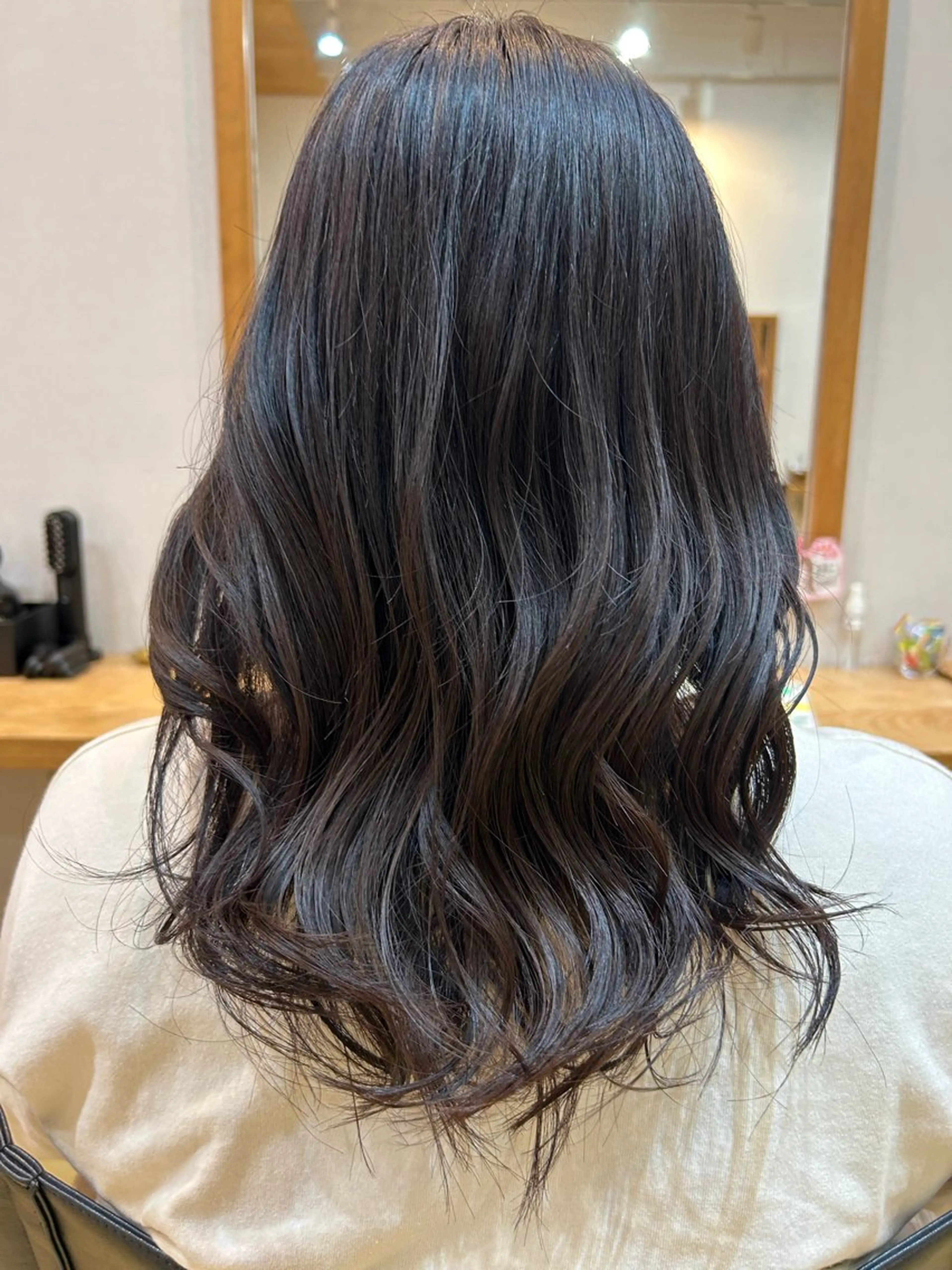 セミロング カット ヘアカラー トリートメント 佐藤 かののヘアスタイル