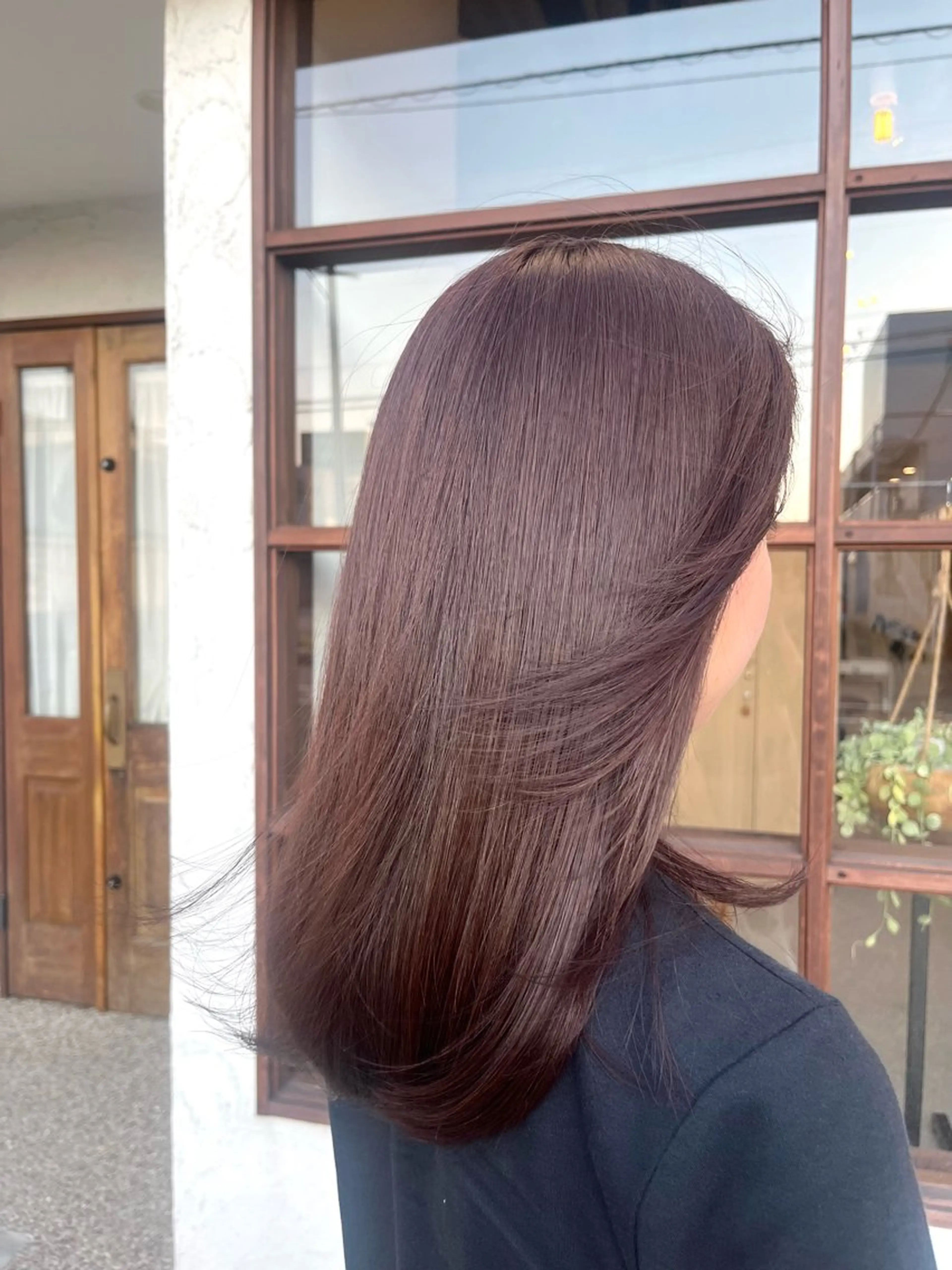 セミロング カラー リエットヘアー 咲耶のヘアスタイル