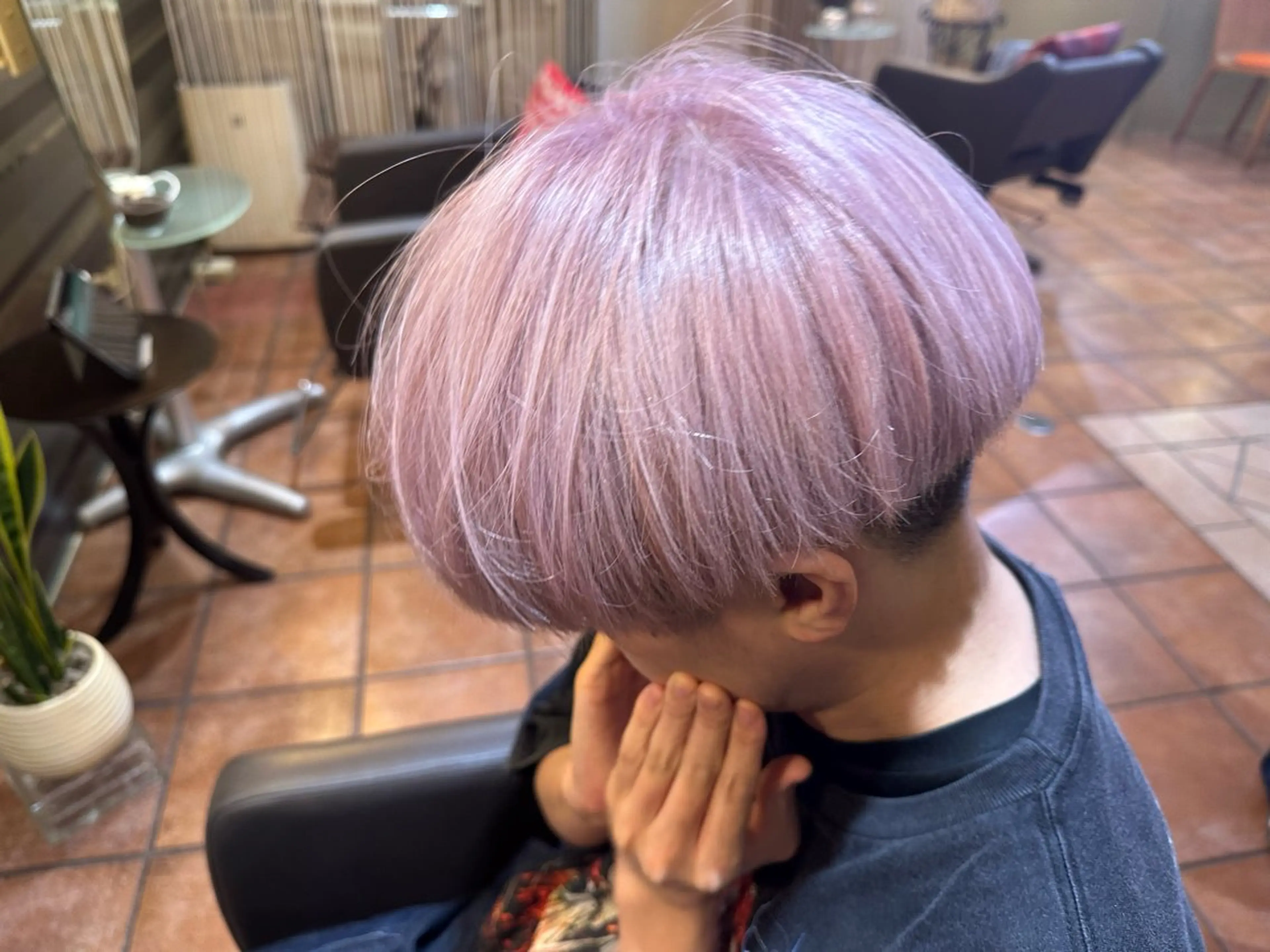 ショート カラー メンズ ピンクカラー ヘアカラー トリートメント 🌸髪質改善🌸 Shuhei🗝♠のヘアスタイル