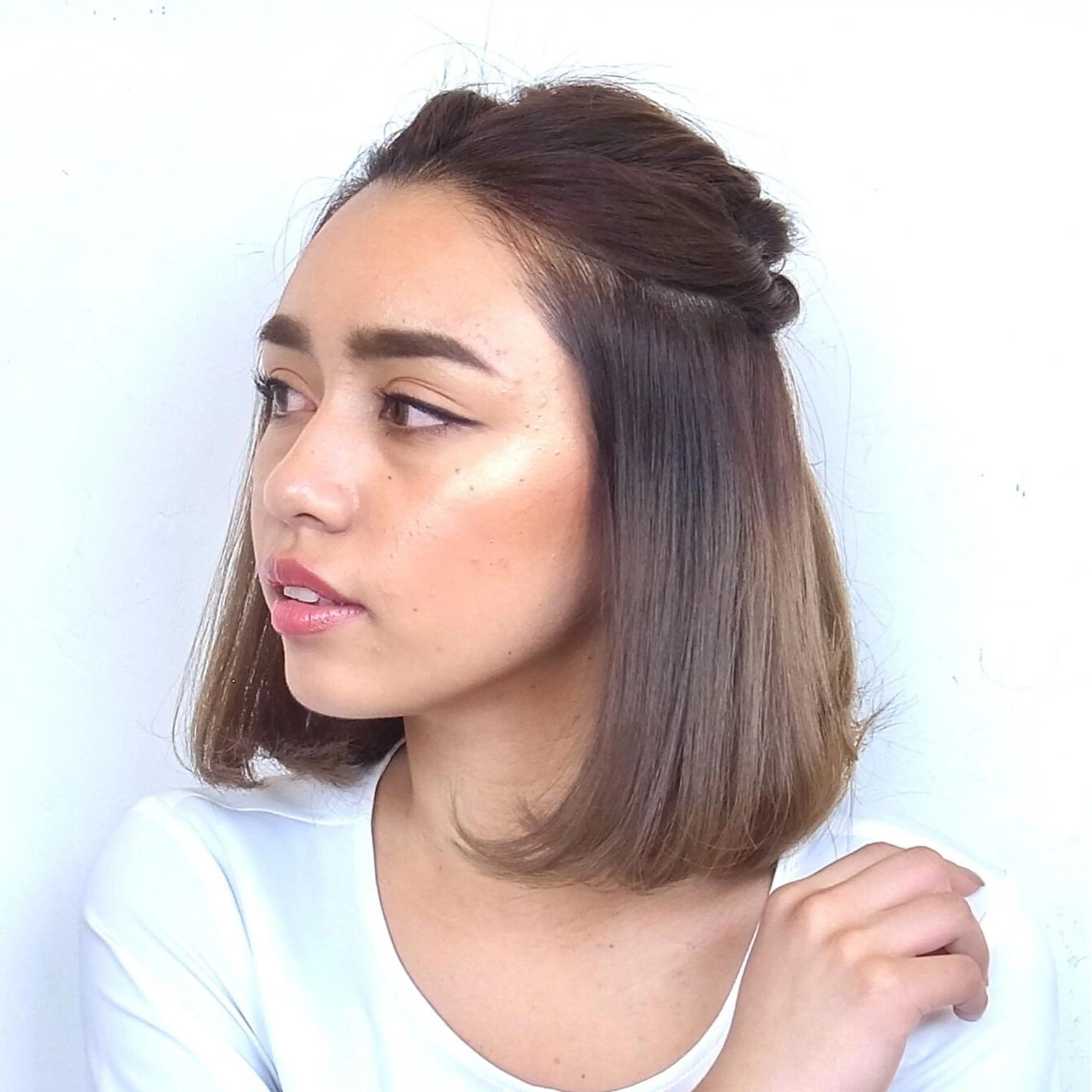 ミディアム ヘアアレンジ リ コのヘアスタイル