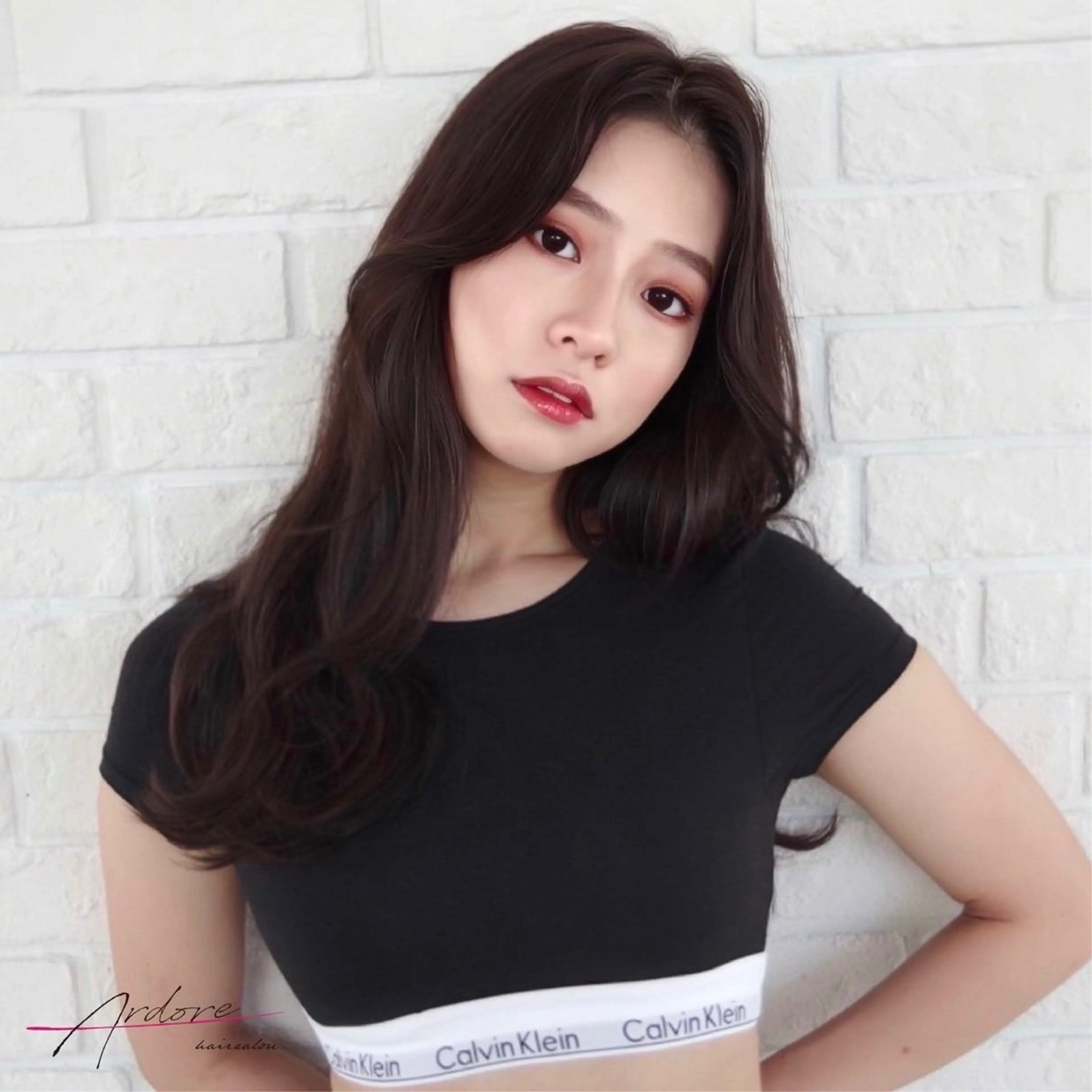 ロング カラー Ardore 韓国風カラー大阪のヘアスタイル