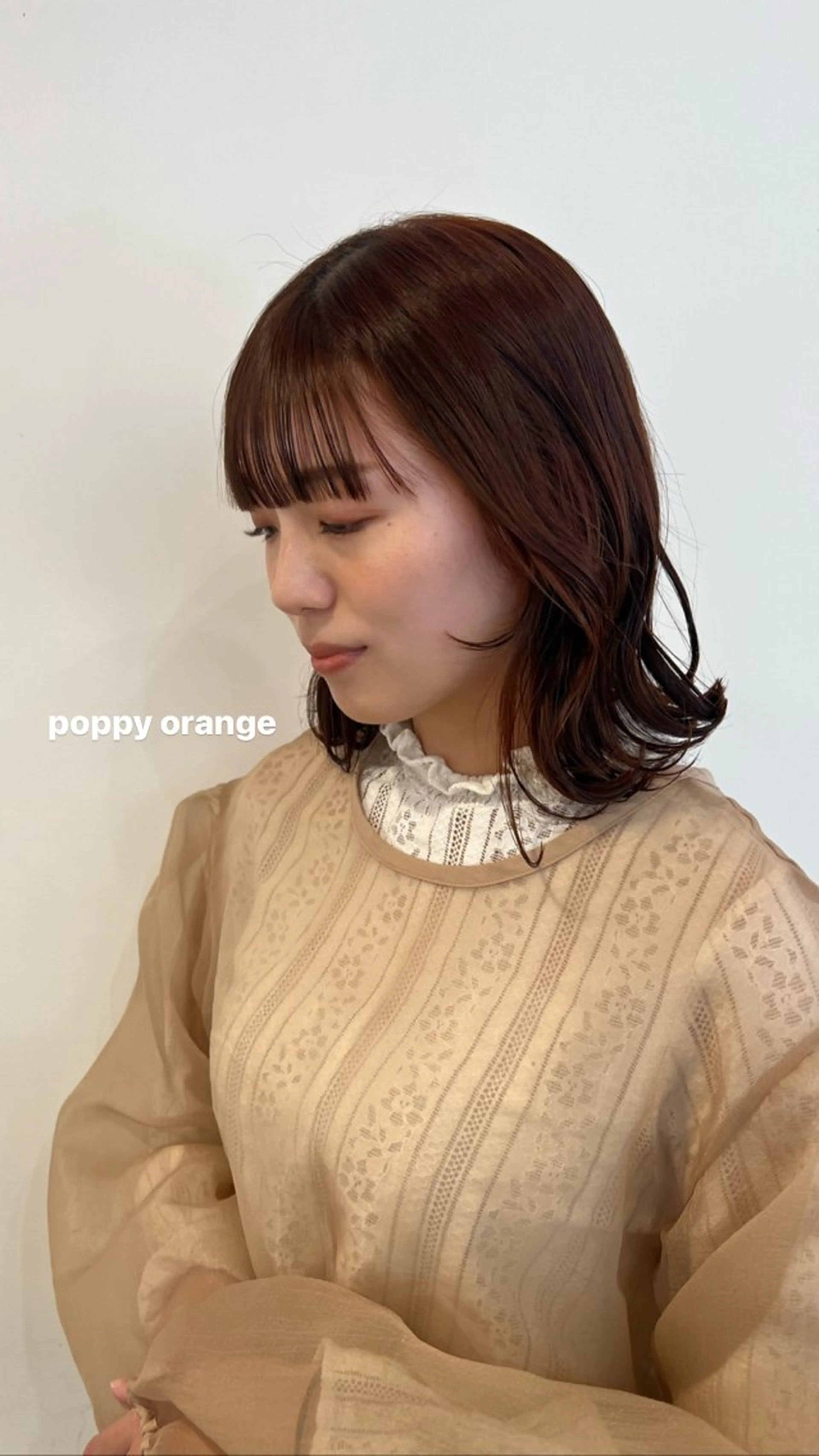 ミディアム 目黒 彩花のヘアスタイル
