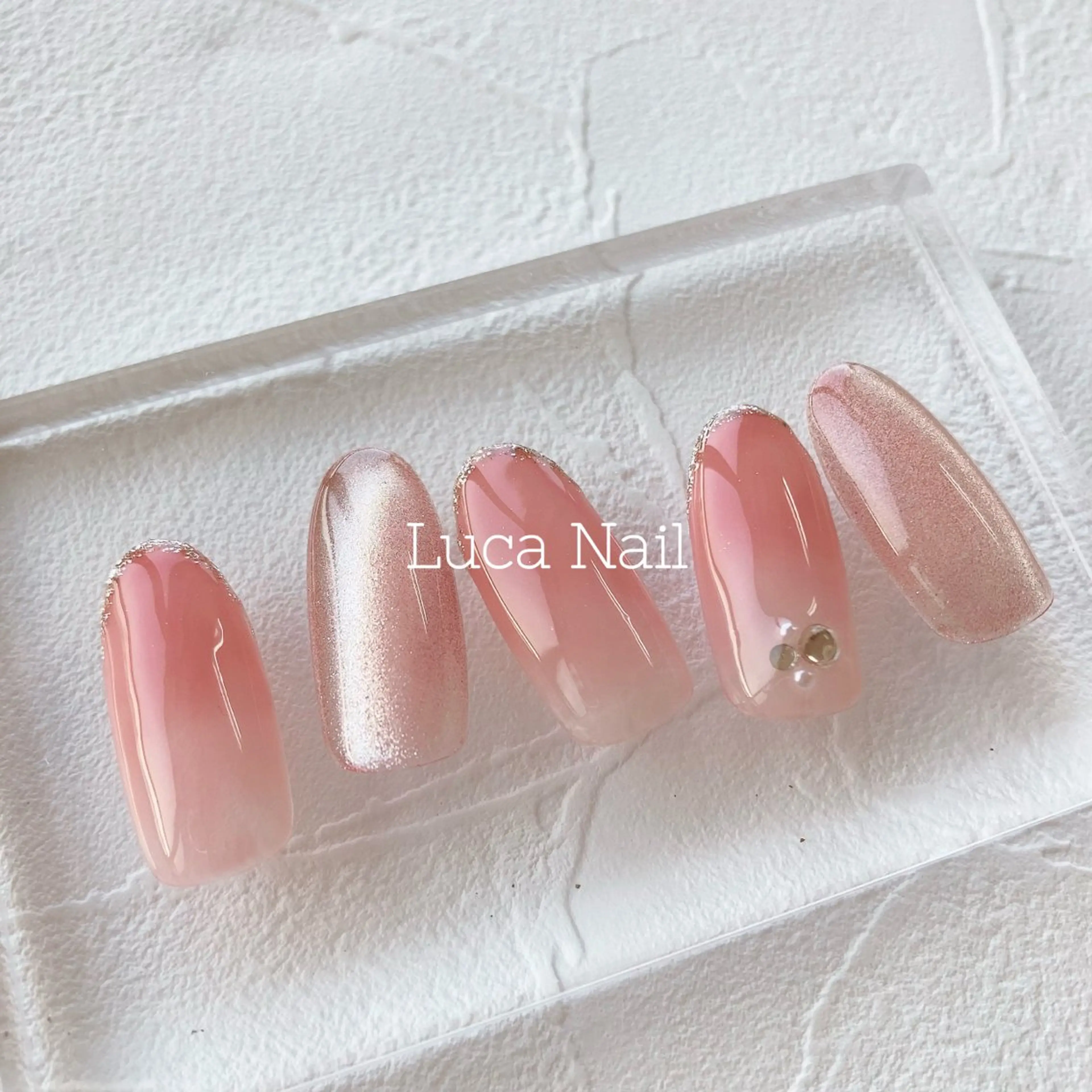 ネイル マグネットネイル シンプルネイル ハンドネイル ハンドケア Luca Nail 🌼yu-kaのネイルデザイン