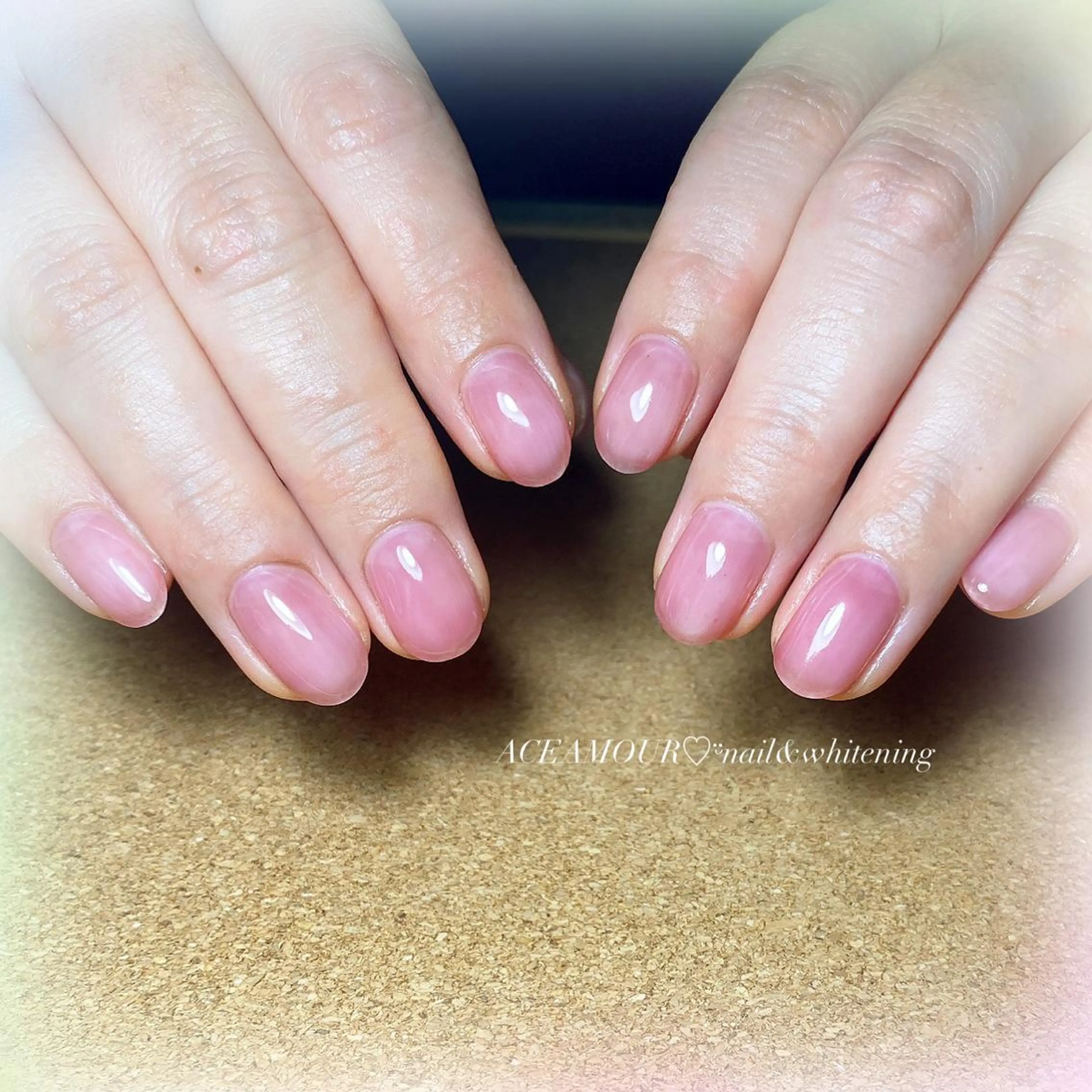 ネイル ボルドー ネイル/耳つぼ /新ホワイトニングのネイルデザイン