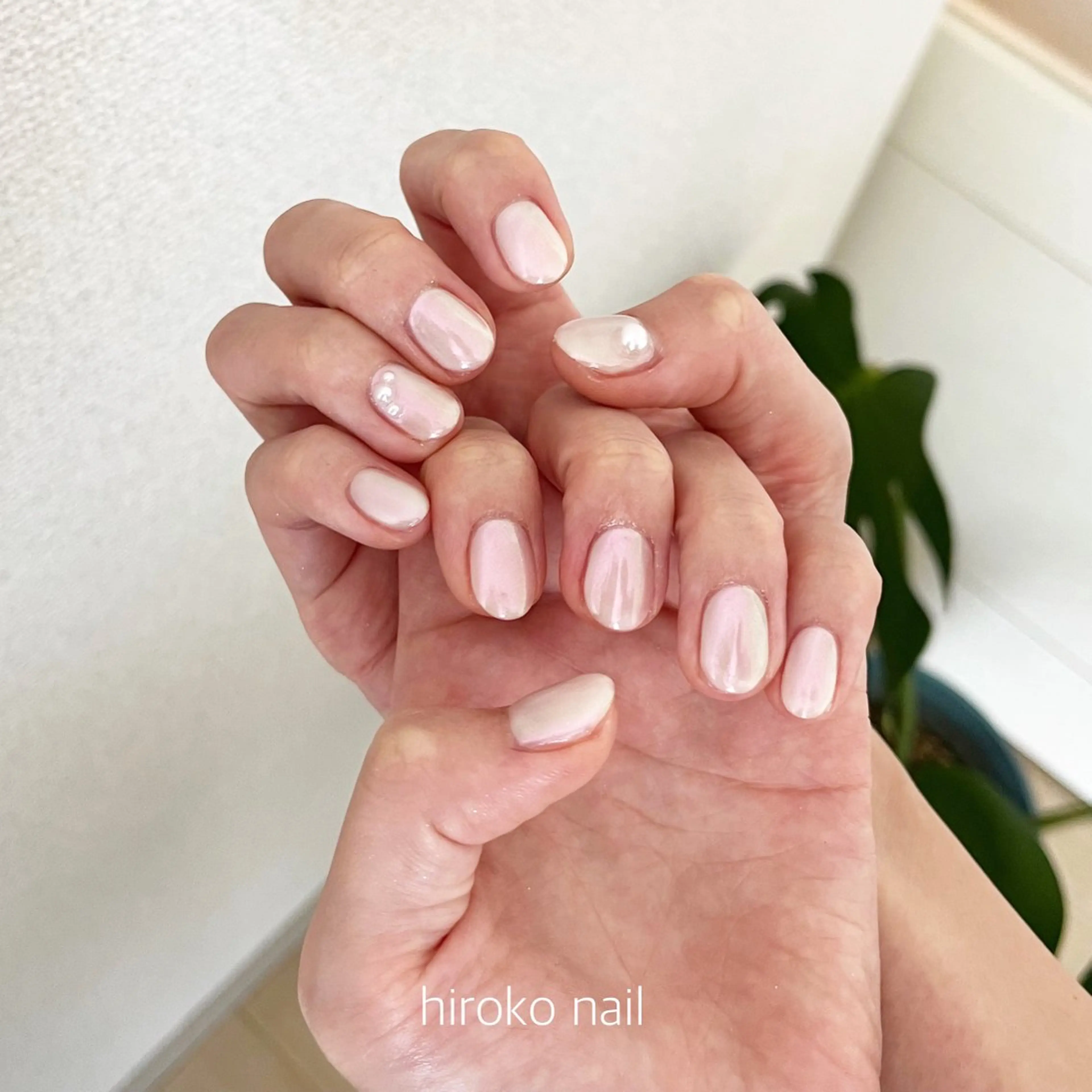 ネイル オーロラネイル ストーンネイル hiroko nailのネイルデザイン