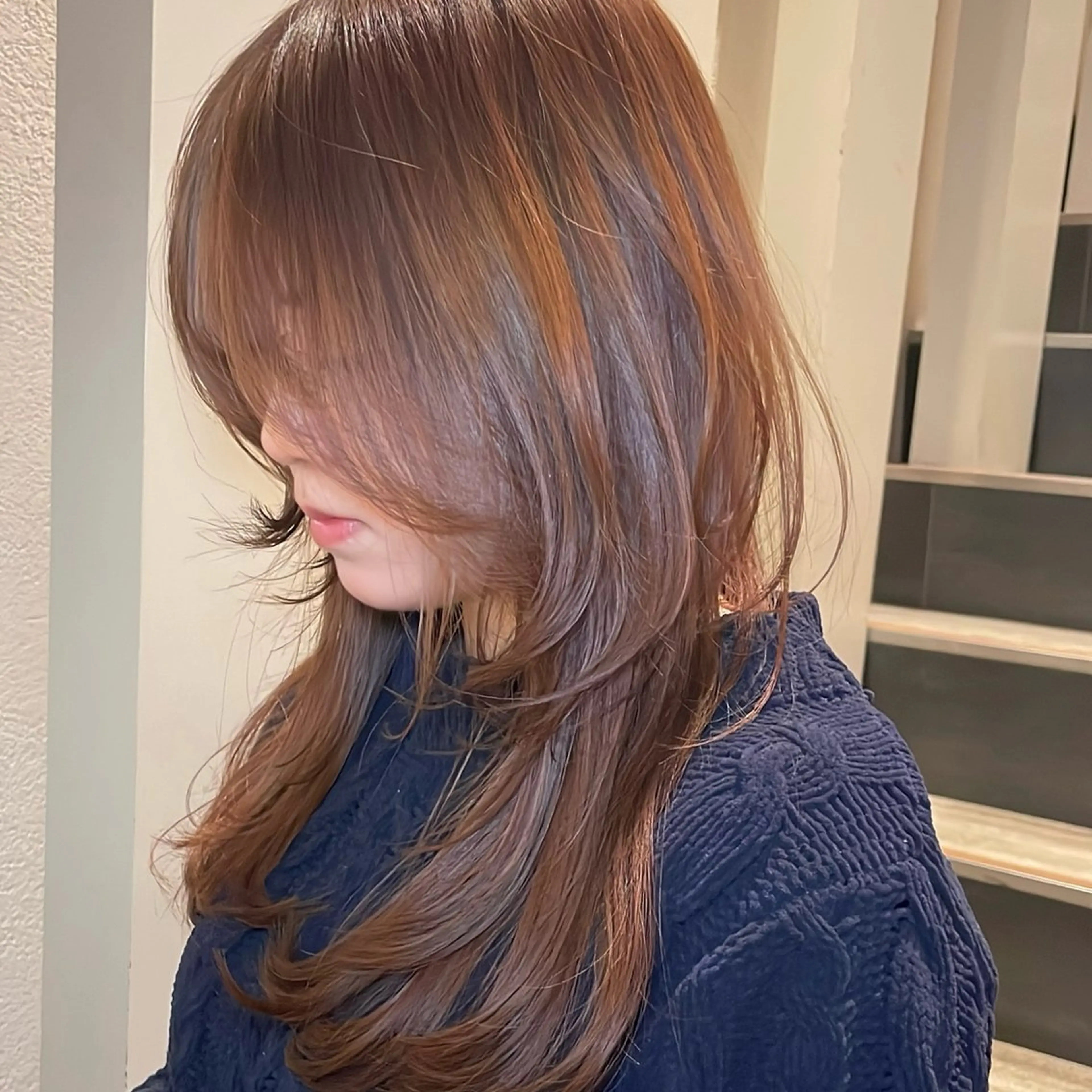 ミディアム カット トリートメント 大人可愛い/レイヤー /ブリーチ/溝口誠二のヘアスタイル