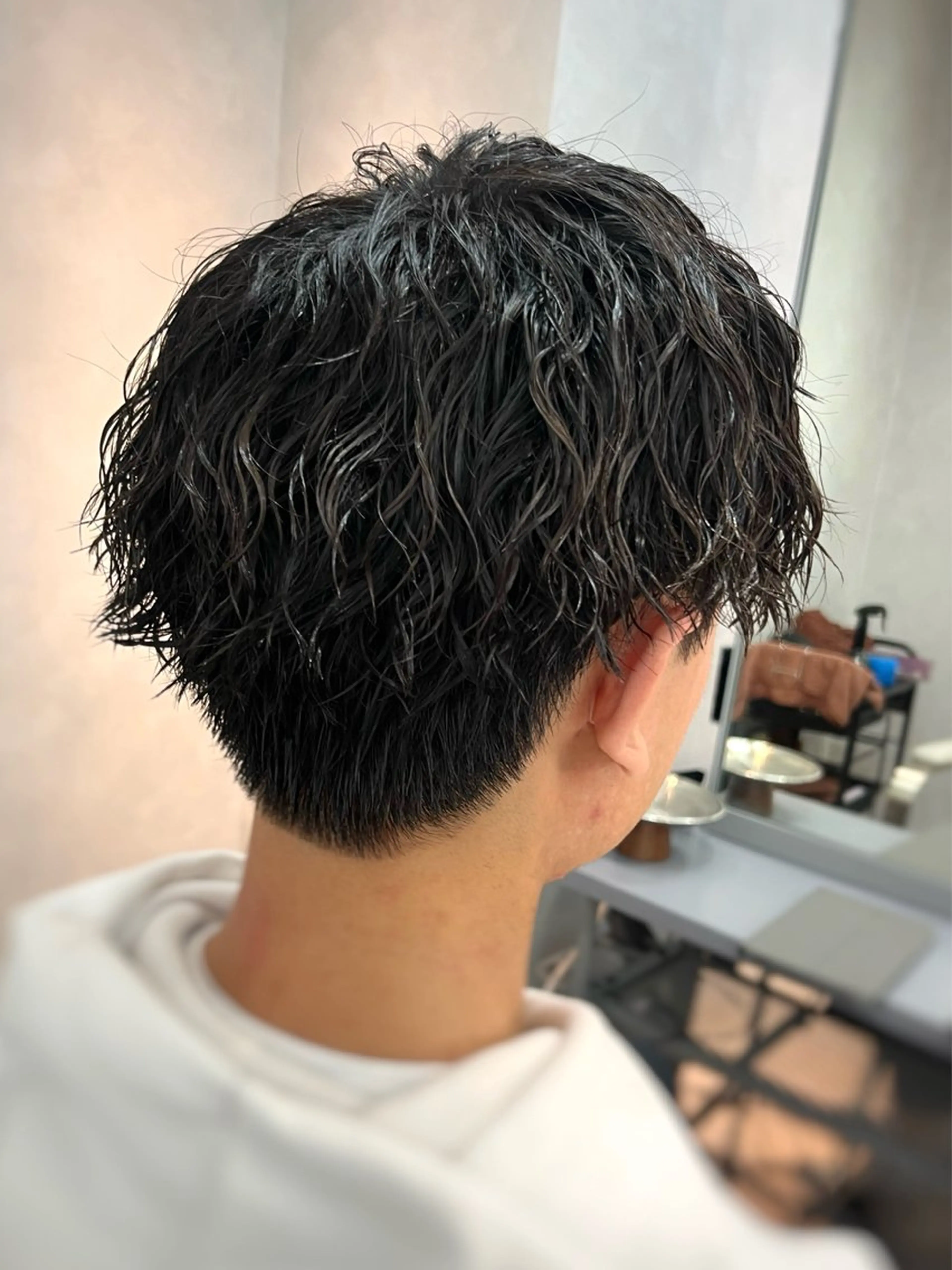 ミディアム パーマ メンズ カット パーマ TOON 川崎店 👫🏼橋本貴志のヘアスタイル