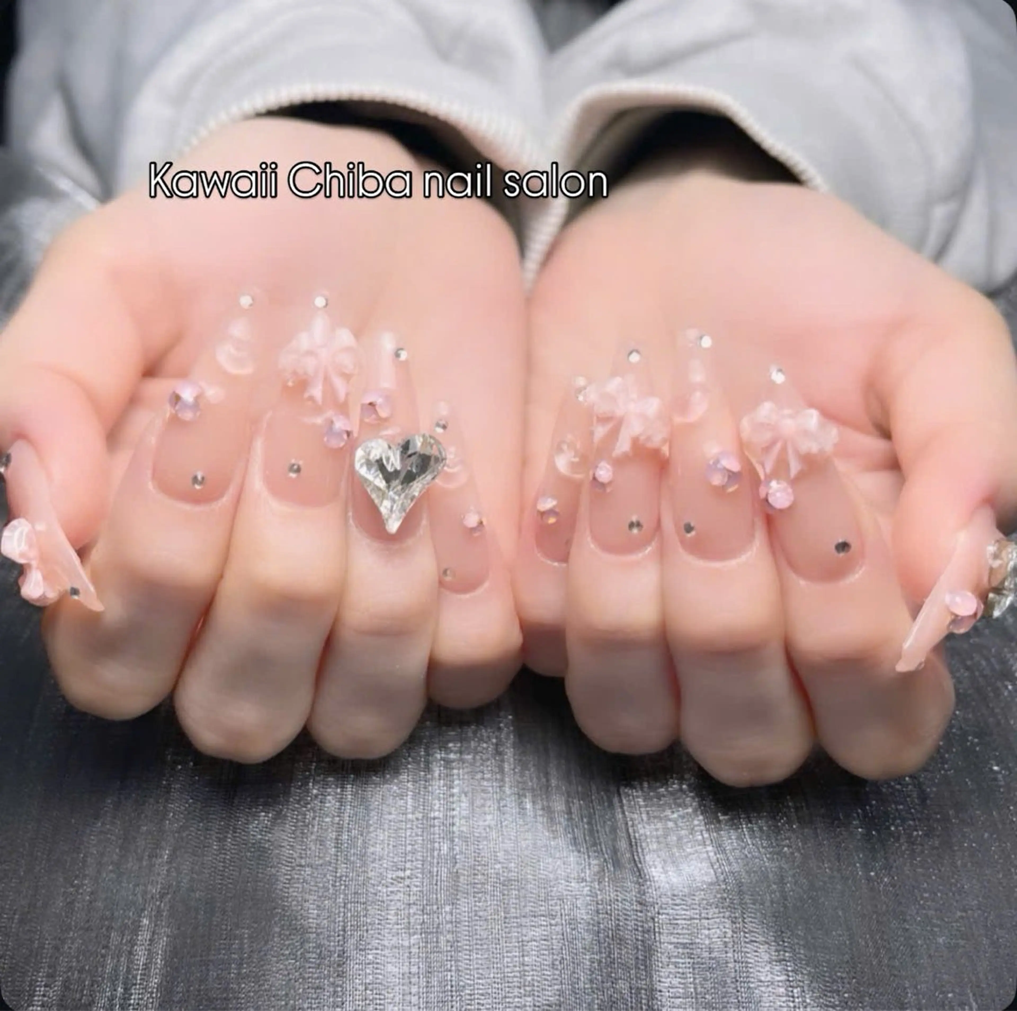 ネイル ボルドー チークネイル 成人式 フレンチネイル キラキラネイル Kawaii _Nailのネイルデザイン