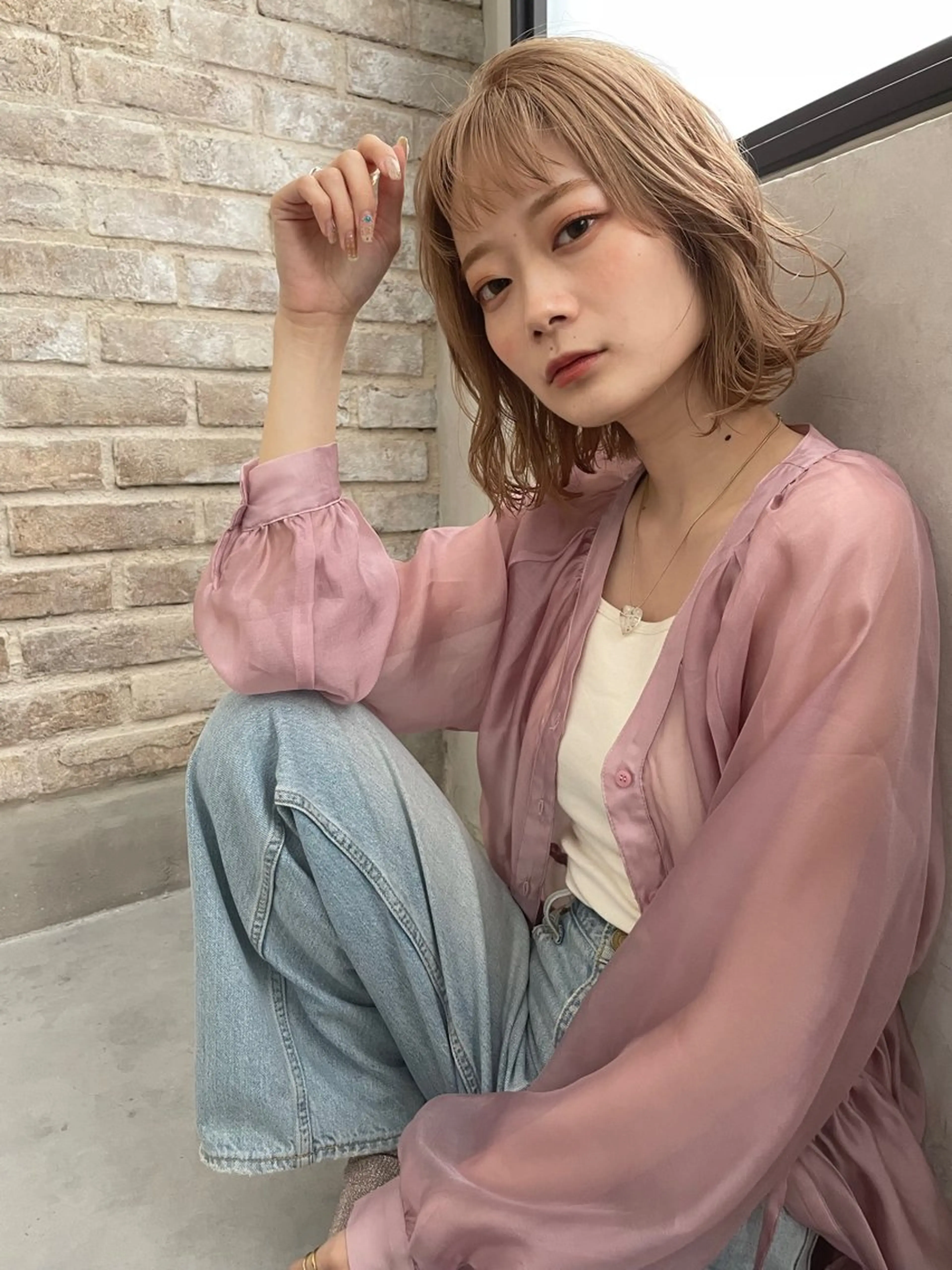 ショート カラー ENN藤本 大輝艶感カラーのヘアスタイル