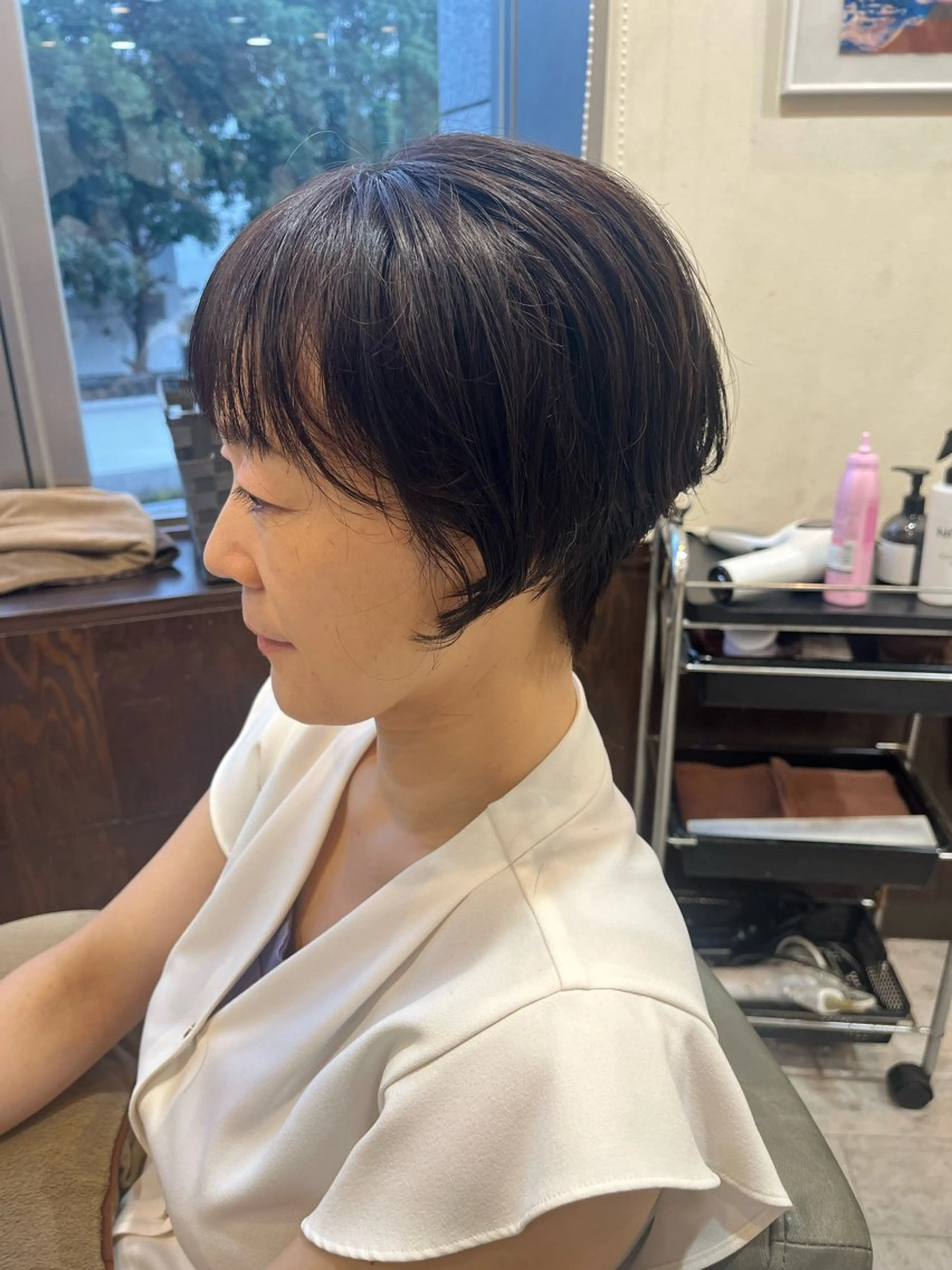 ショート カラー パーマ 佐藤 瑚碧のヘアスタイル