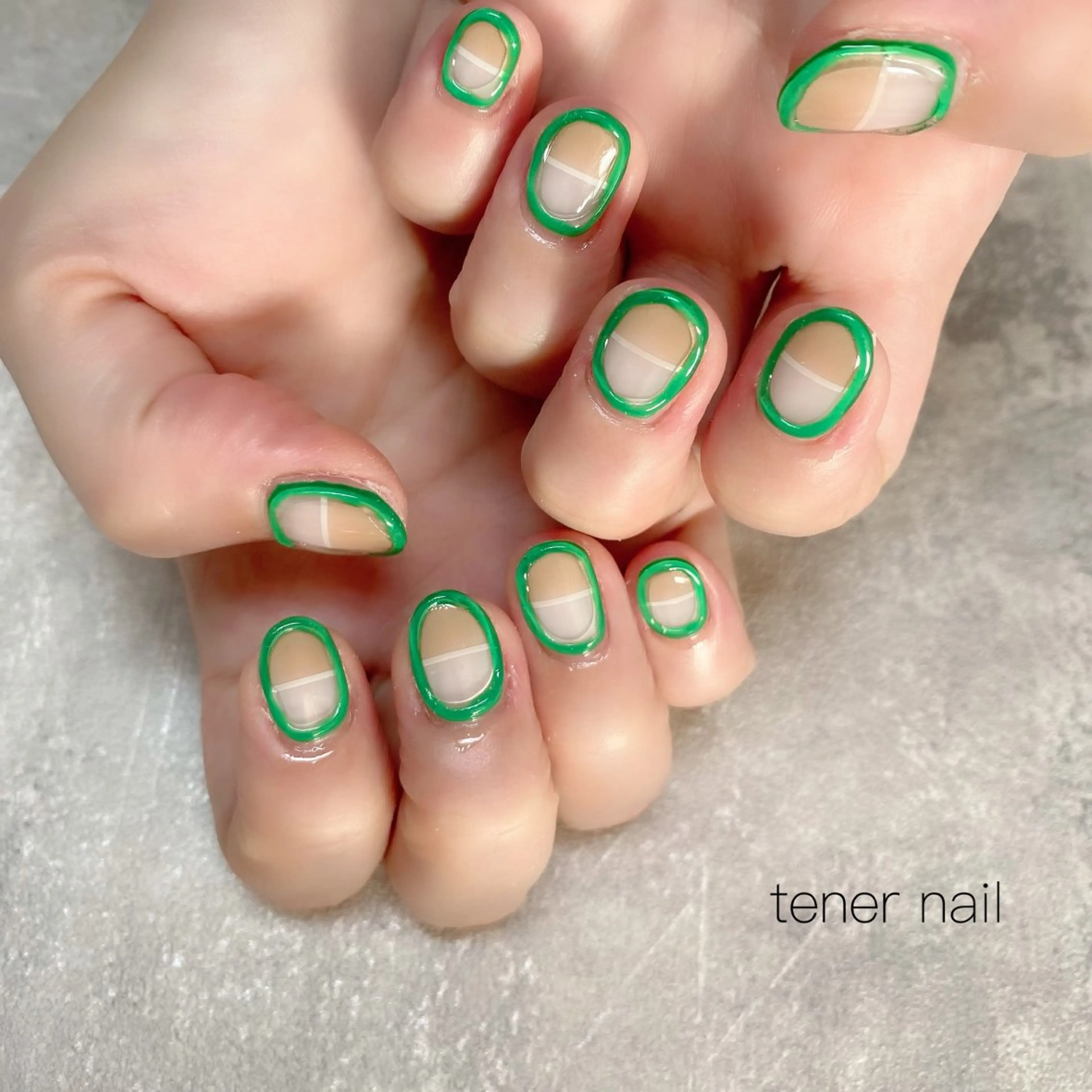 ネイル ニュアンスネイル ぷっくりネイル ハンドネイル tener  nail  テネルネイル所属・テネルネイル tener nailのネイルデザイン