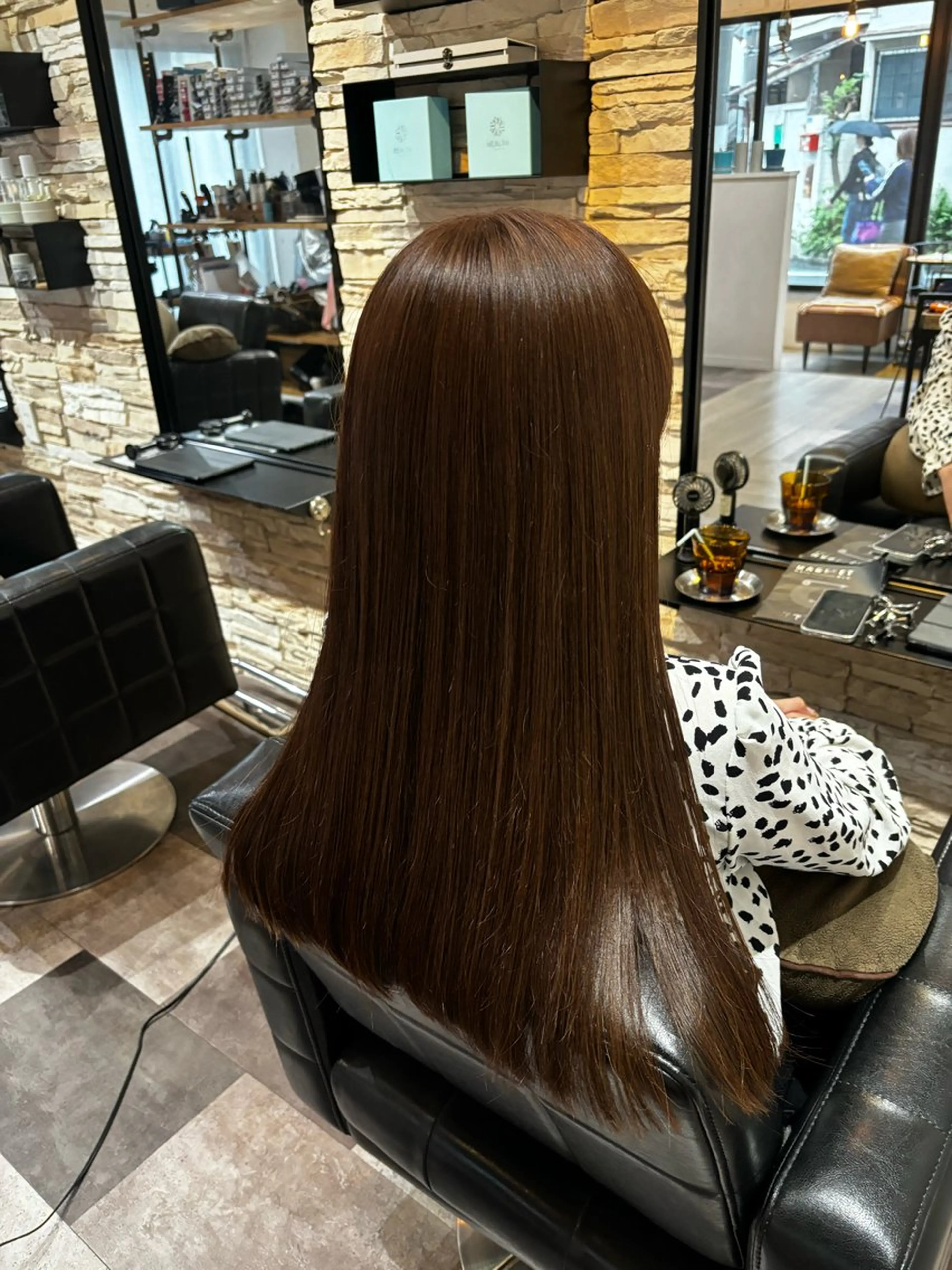 ロング カラー ブリーチ ブリーチなしカラー カット ヘアカラー 🍒サクラ🍒 /透明感カラー/艶髪のヘアスタイル