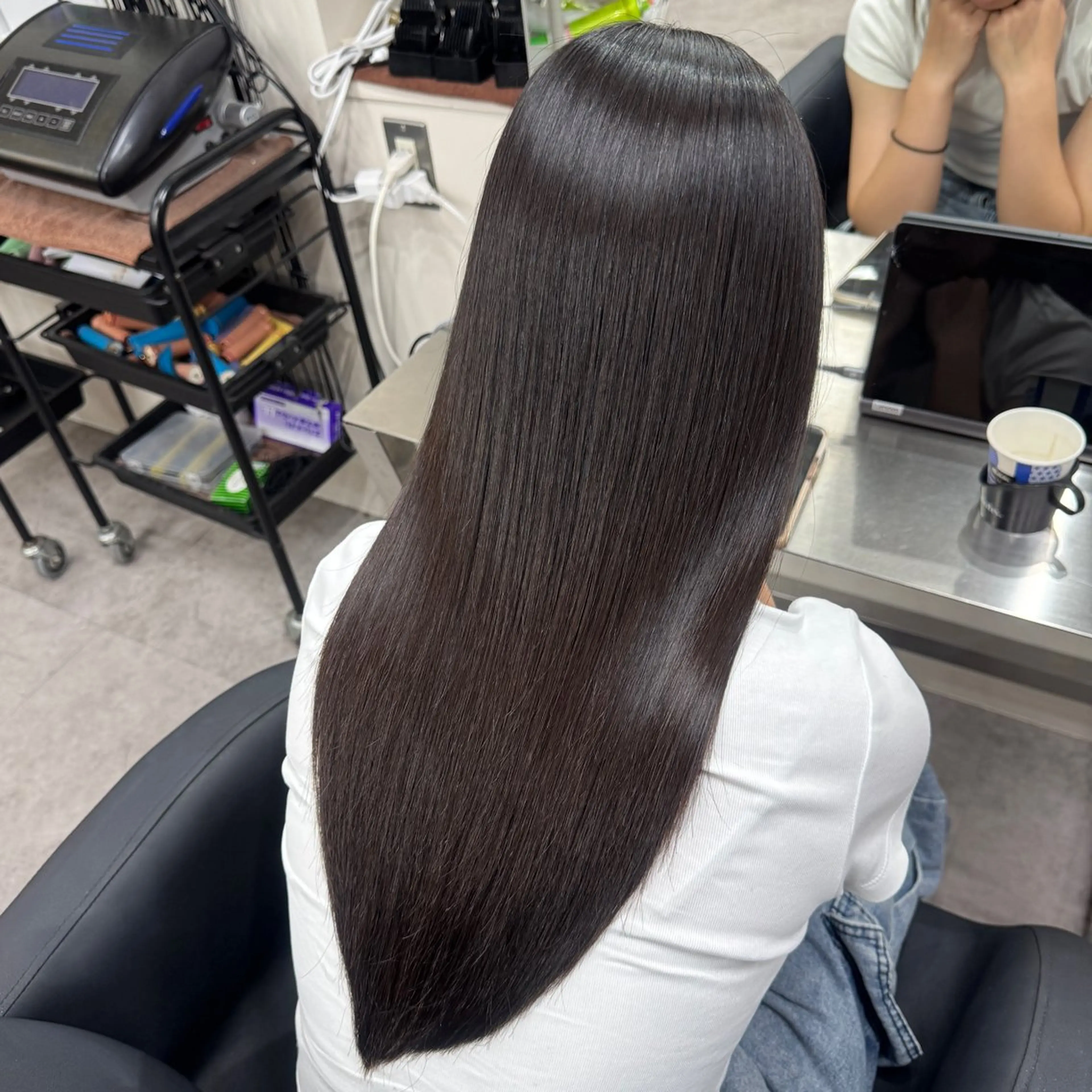 ロング カラー カット ヘアカラー トリートメント 🎀レイヤー×透明感 ×髪質改善🎀米田のヘアスタイル