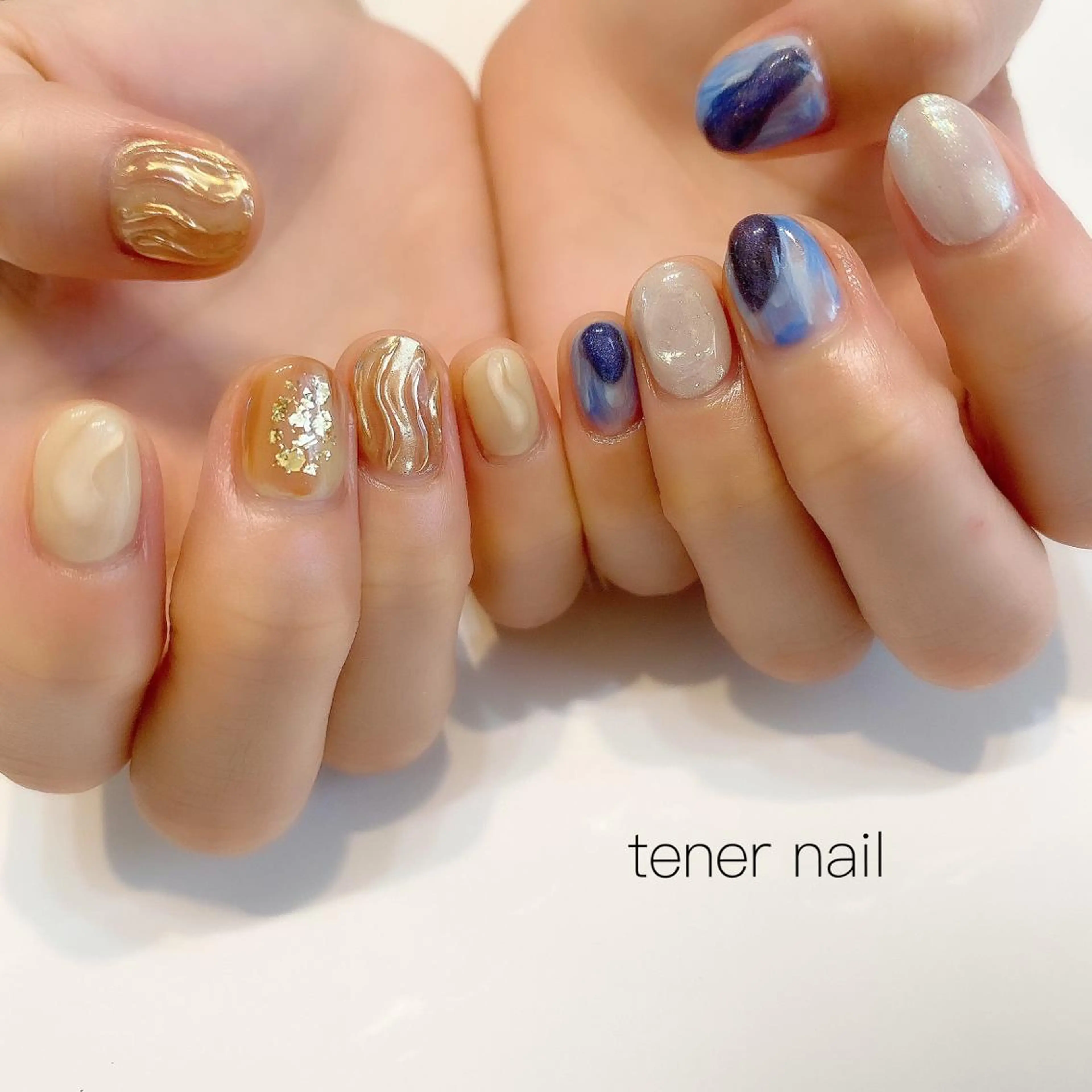 ネイル マグネットネイル ニュアンスネイル テネルネイル tener nailのネイルデザイン