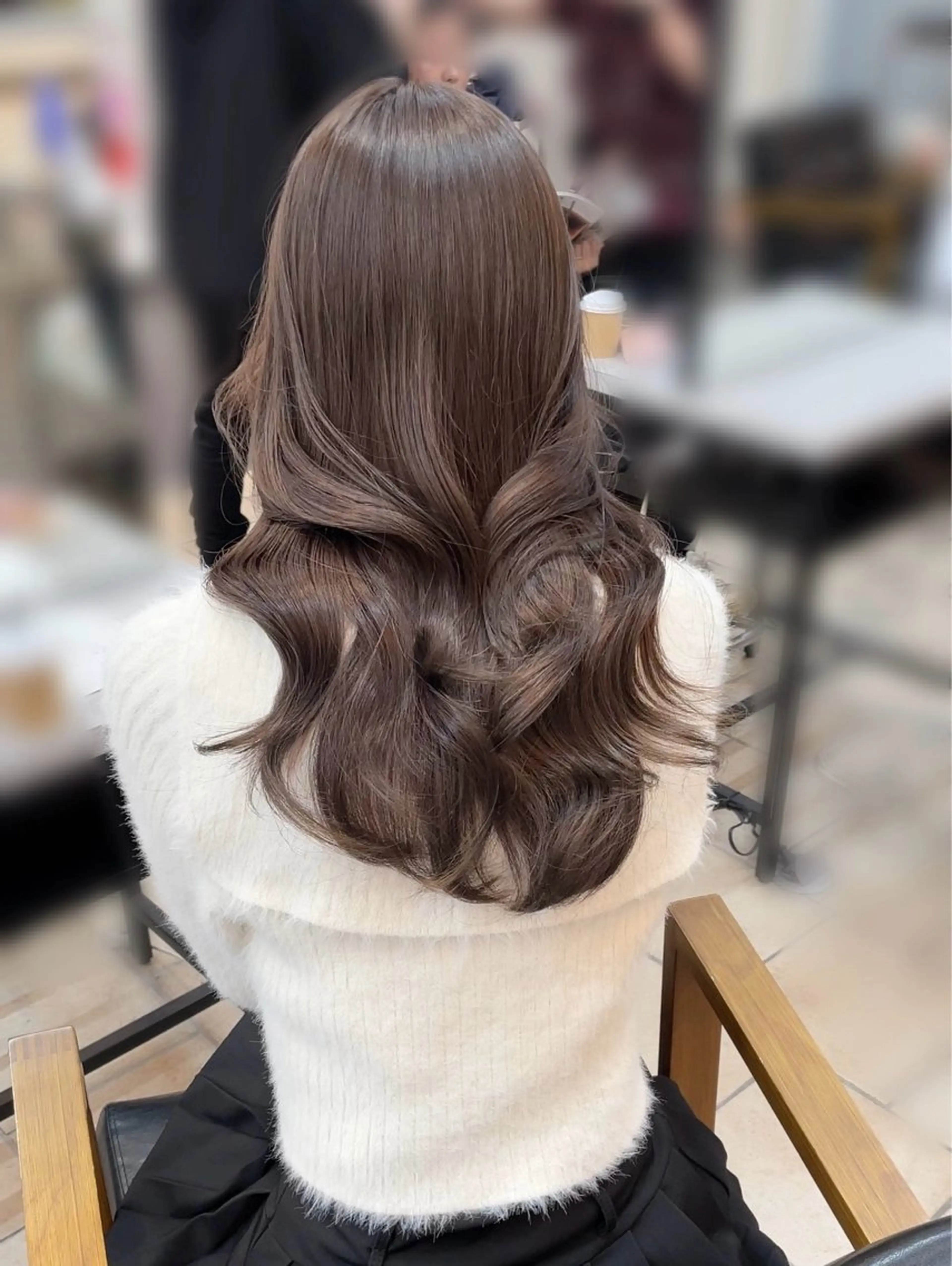 セミロング 韓国ヘア🤍🇰🇷 ‪🫶🏻吉満のヘアスタイル