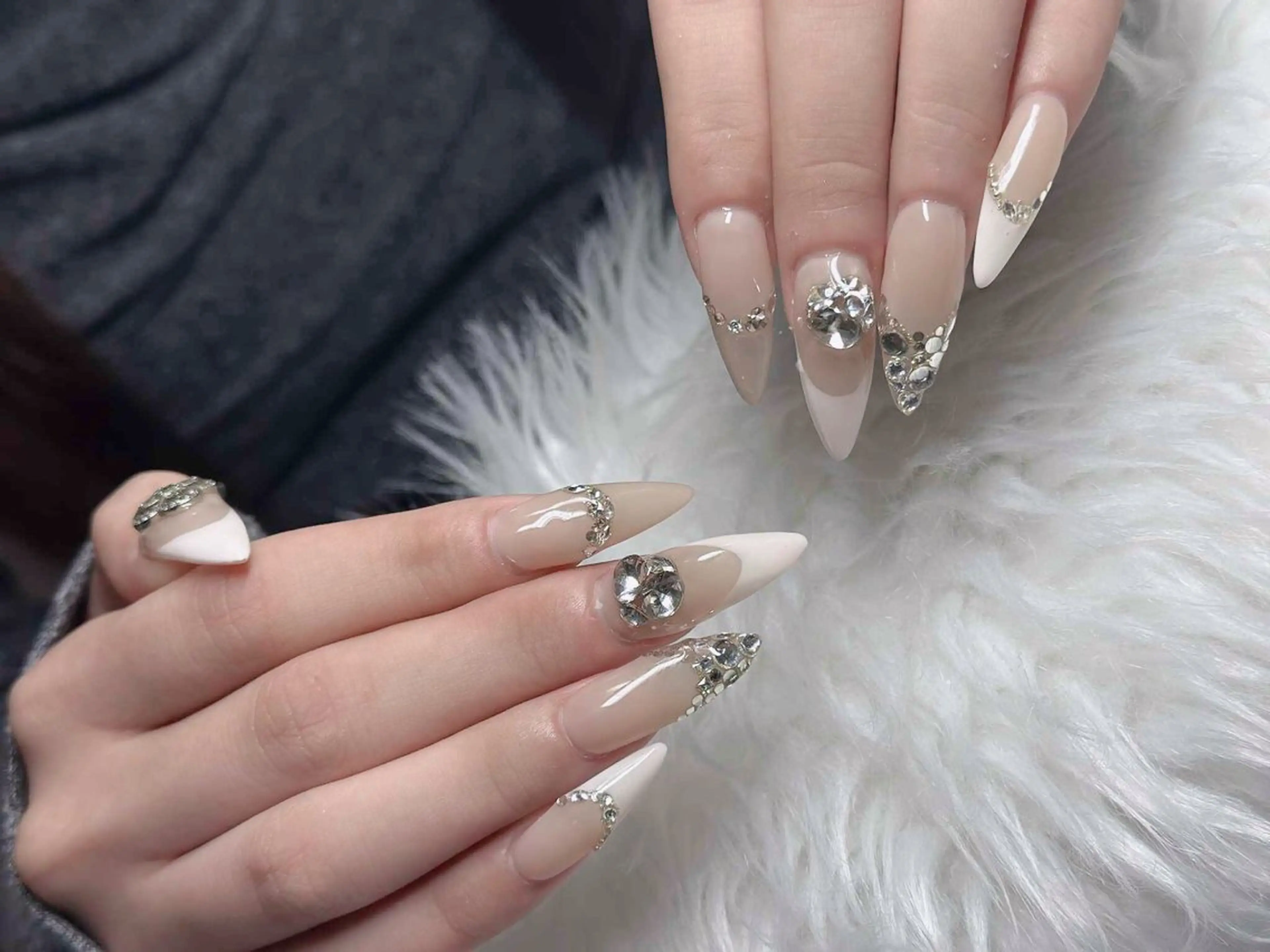 ネイル フレンチネイル ジェルネイル ハロウィン 韓国ネイル マグネットネイル ハンドネイル Hbaby nailのネイルデザイン