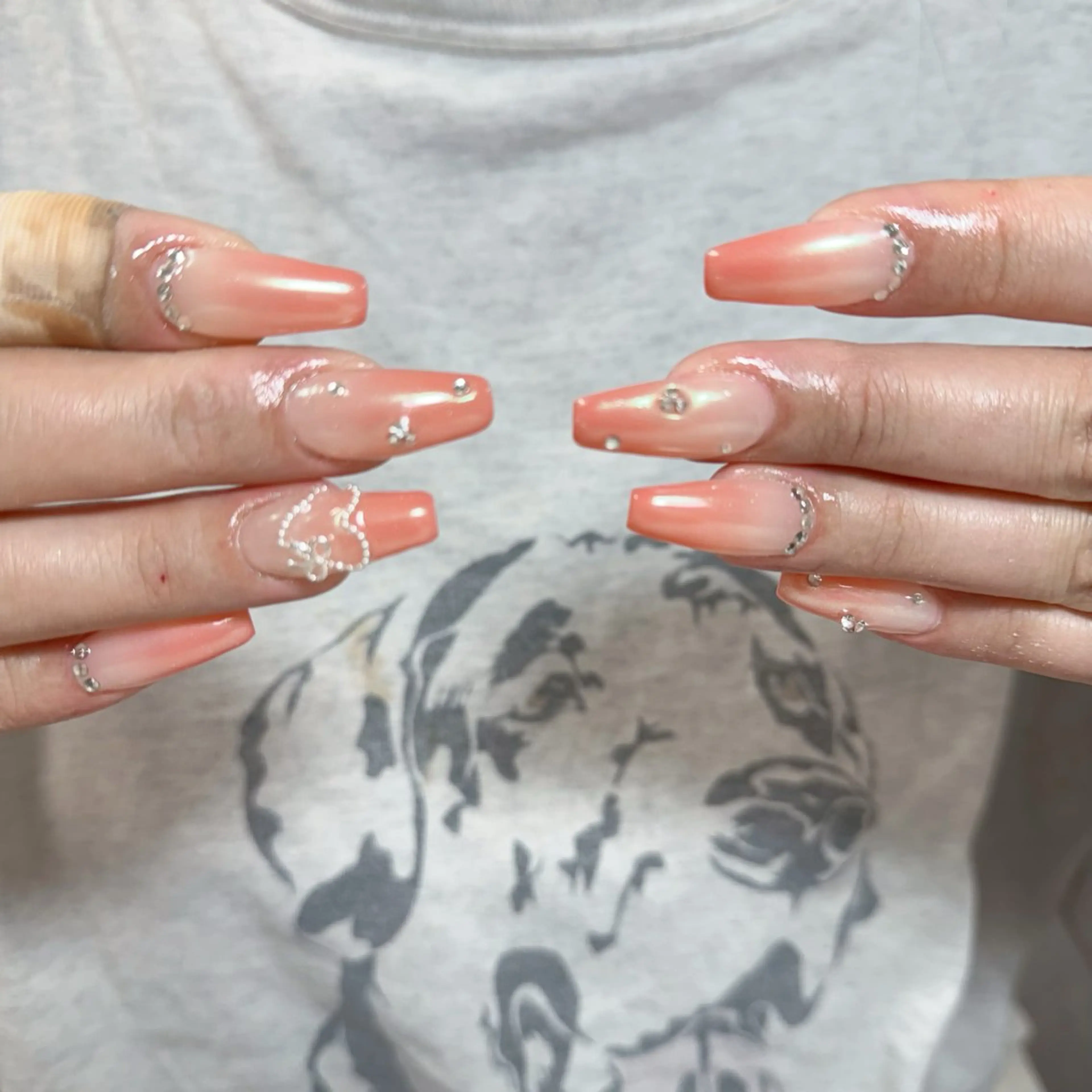 ネイル ハンドネイル 🍄Rina🍄 韓国風ネイルのネイルデザイン