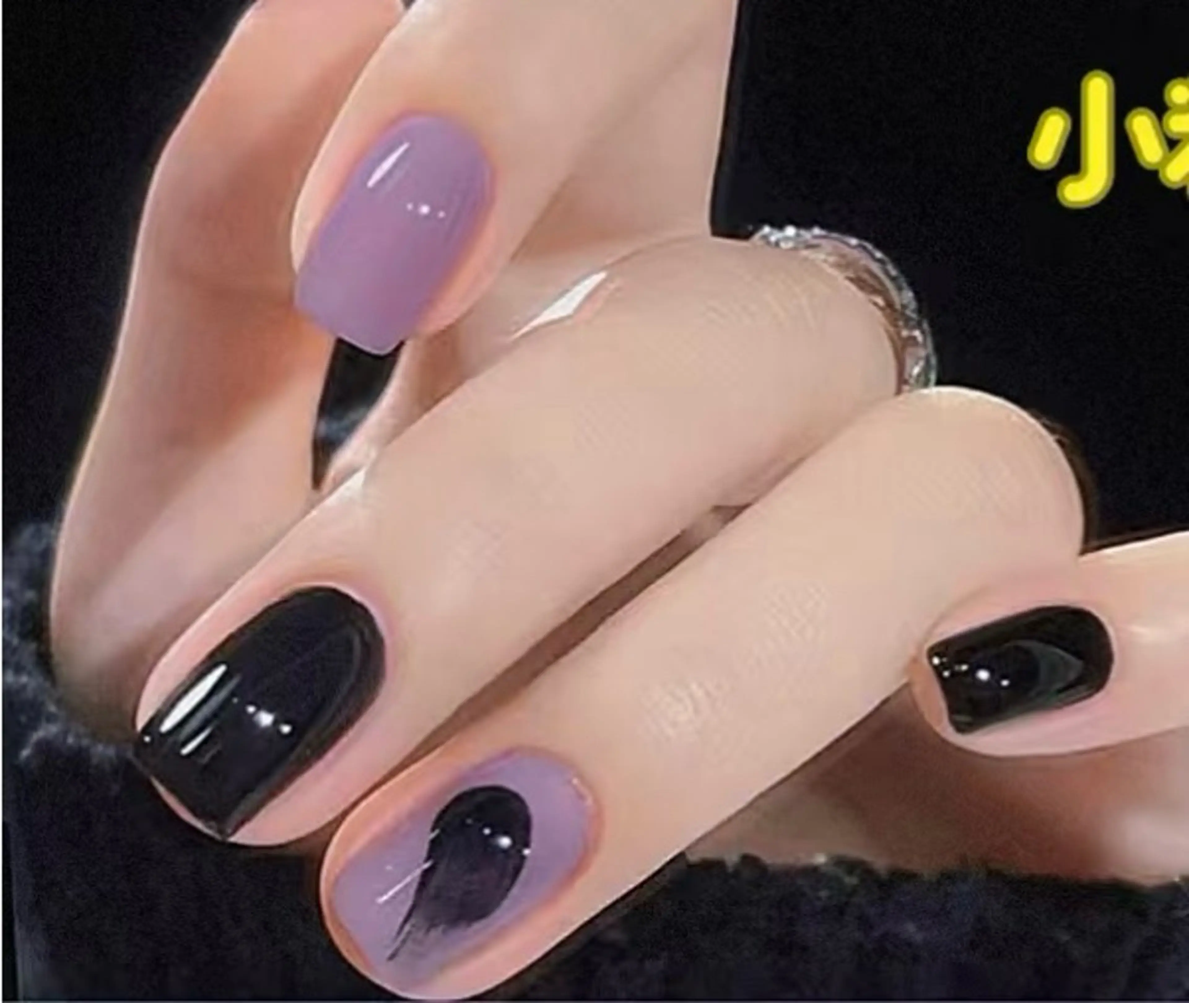 ネイル ハンドネイル H3 Nail Tsuki🦋💙のネイルデザイン