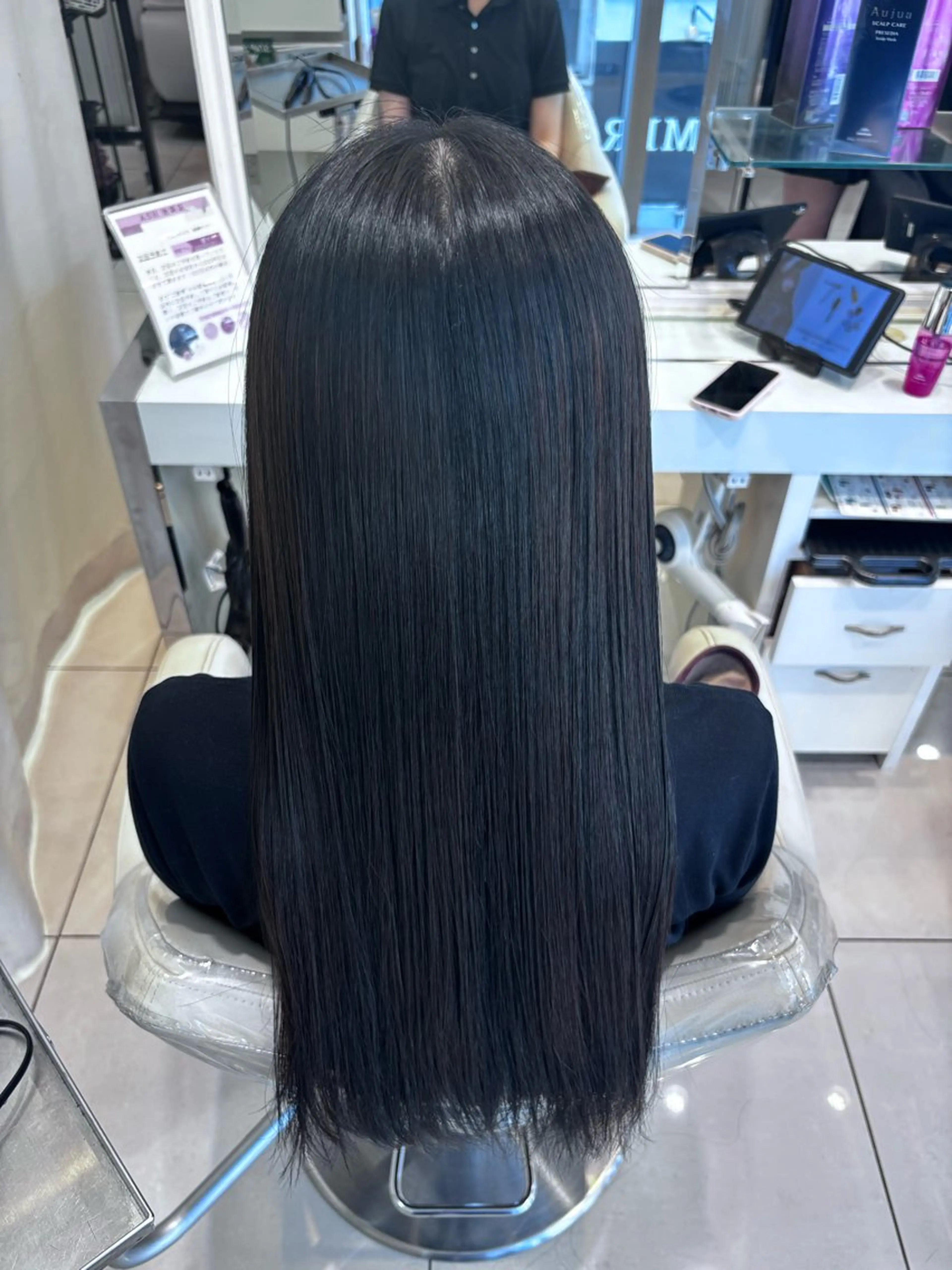 ロング カラー 艶髪 /ダメージレス 縮毛矯正 / くうのヘアスタイル